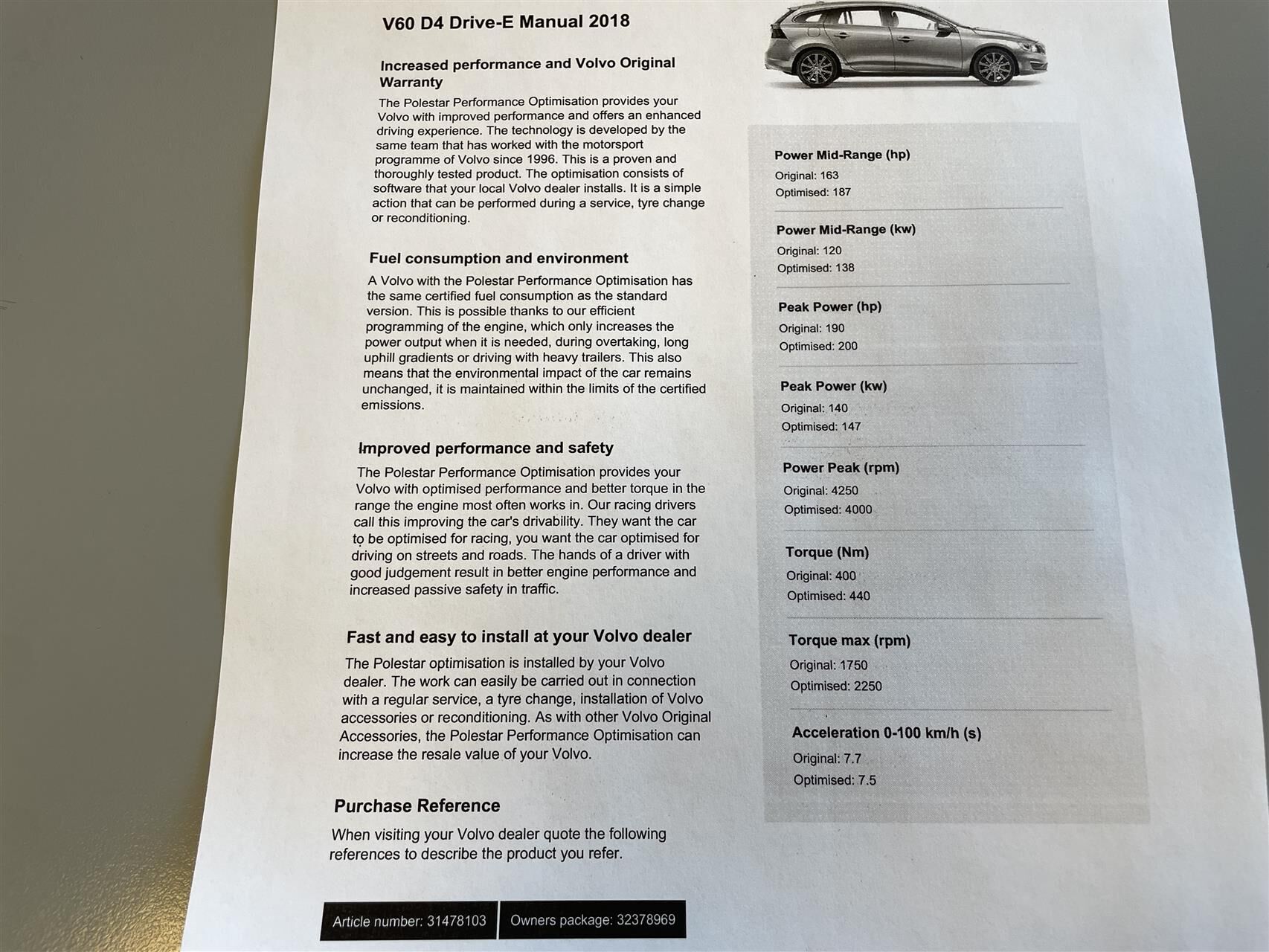 Billede af Volvo V60 2,0 D4 Summum 200HK Stc 8g Aut.