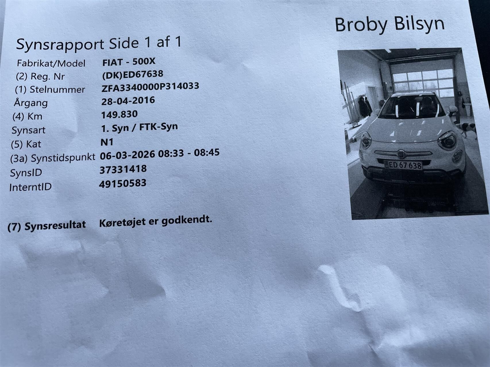 Billede af Fiat 500X 1,4 Multi Air Cross Plus 140HK Van 6g