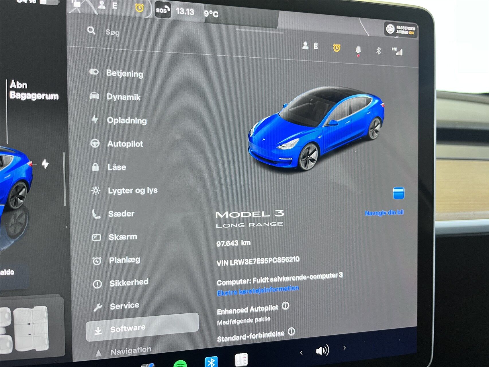 Billede af Tesla Model 3 EL Long Range 283HK Aut.