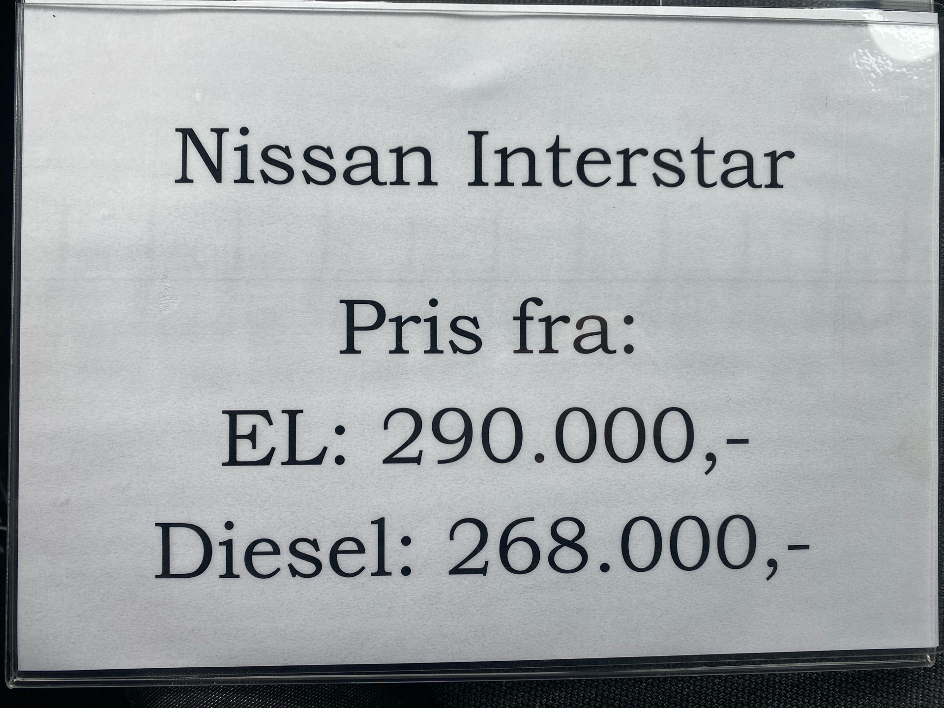 Billede af Nissan Interstar L2H2 EL Tekna 141HK Van Aut.