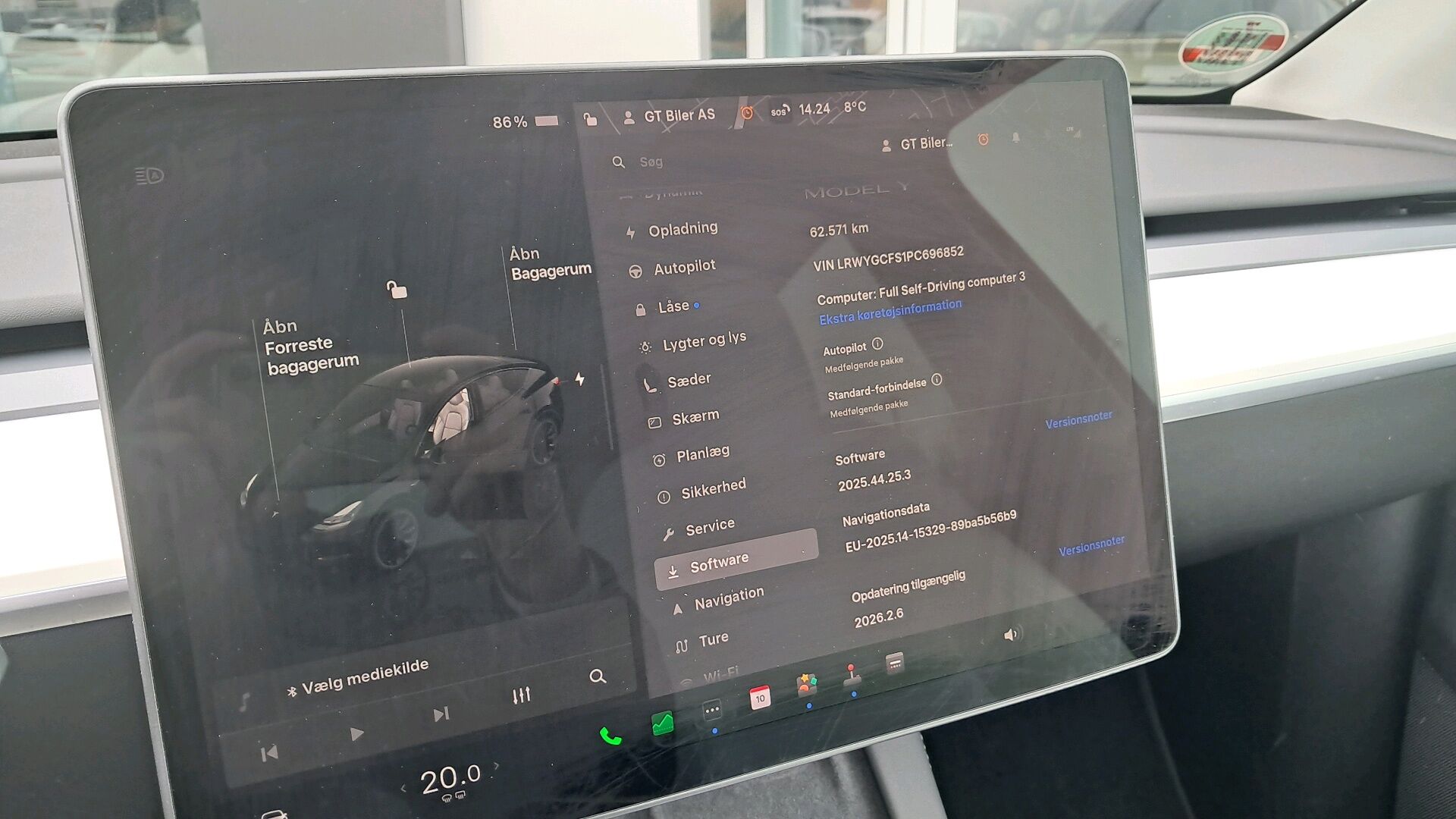 Billede af Tesla Model Y EL RWD 299HK 5d Aut.