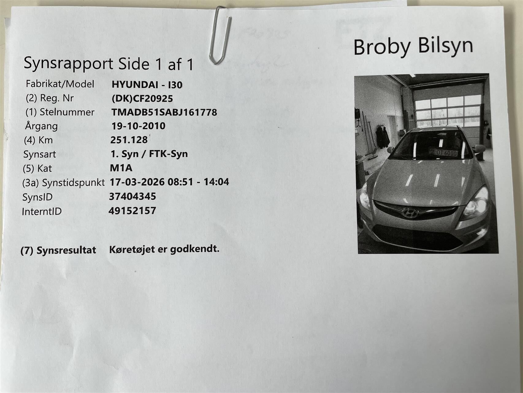 Billede af Hyundai i30 1,6 CRDI 90 FL 90HK 5d