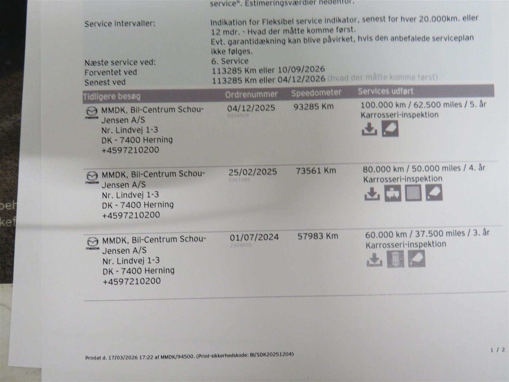 Billede af Mazda CX-60 2,5 e-Skyactiv  Plugin-hybrid Homura AWD 327HK 5d 8g Aut.