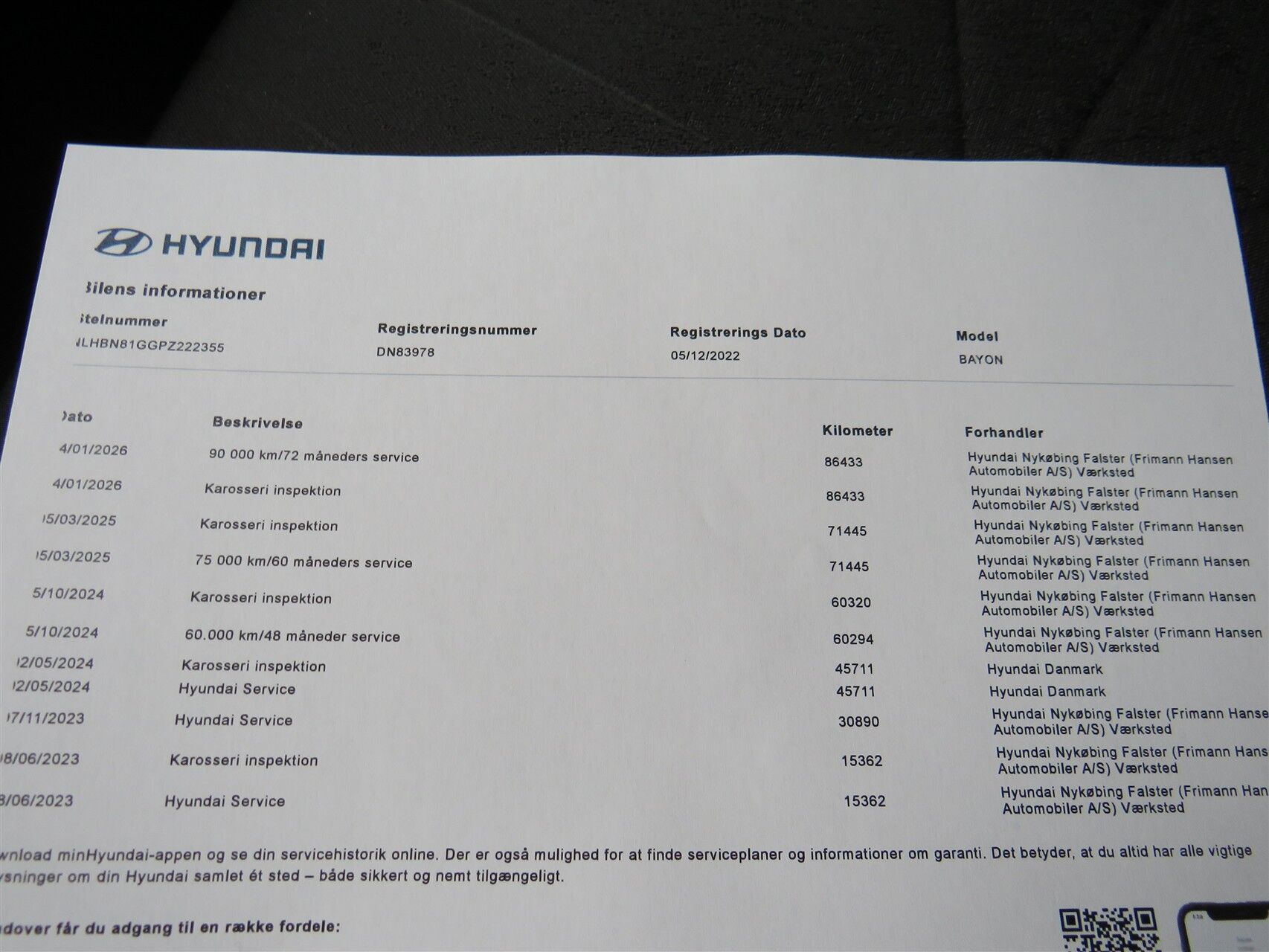 Billede af Hyundai Bayon 1,0 T-GDI Advanced DCT 100HK 5d 7g Aut.