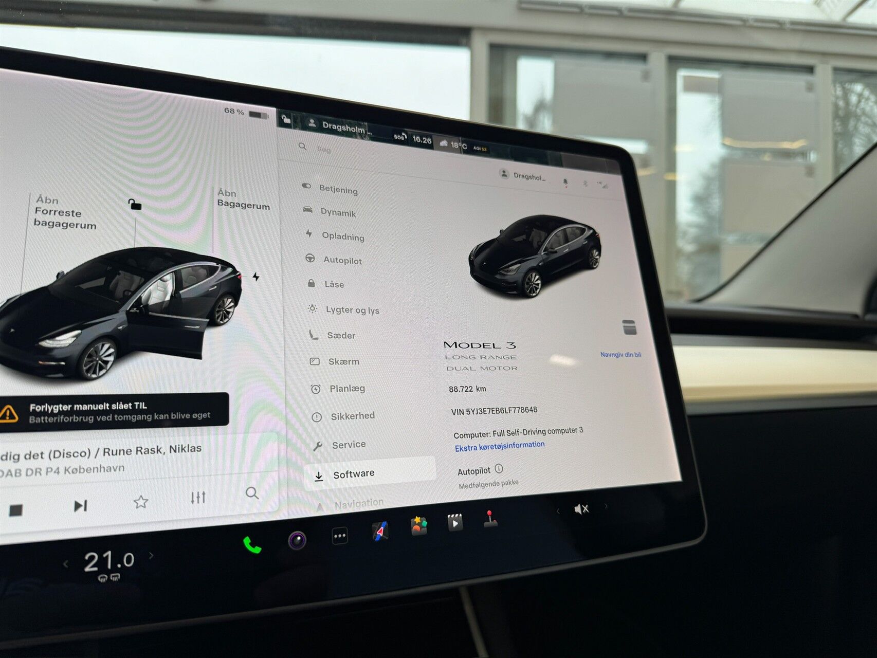 Billede af Tesla Model 3 EL Long Range AWD 498HK Aut.