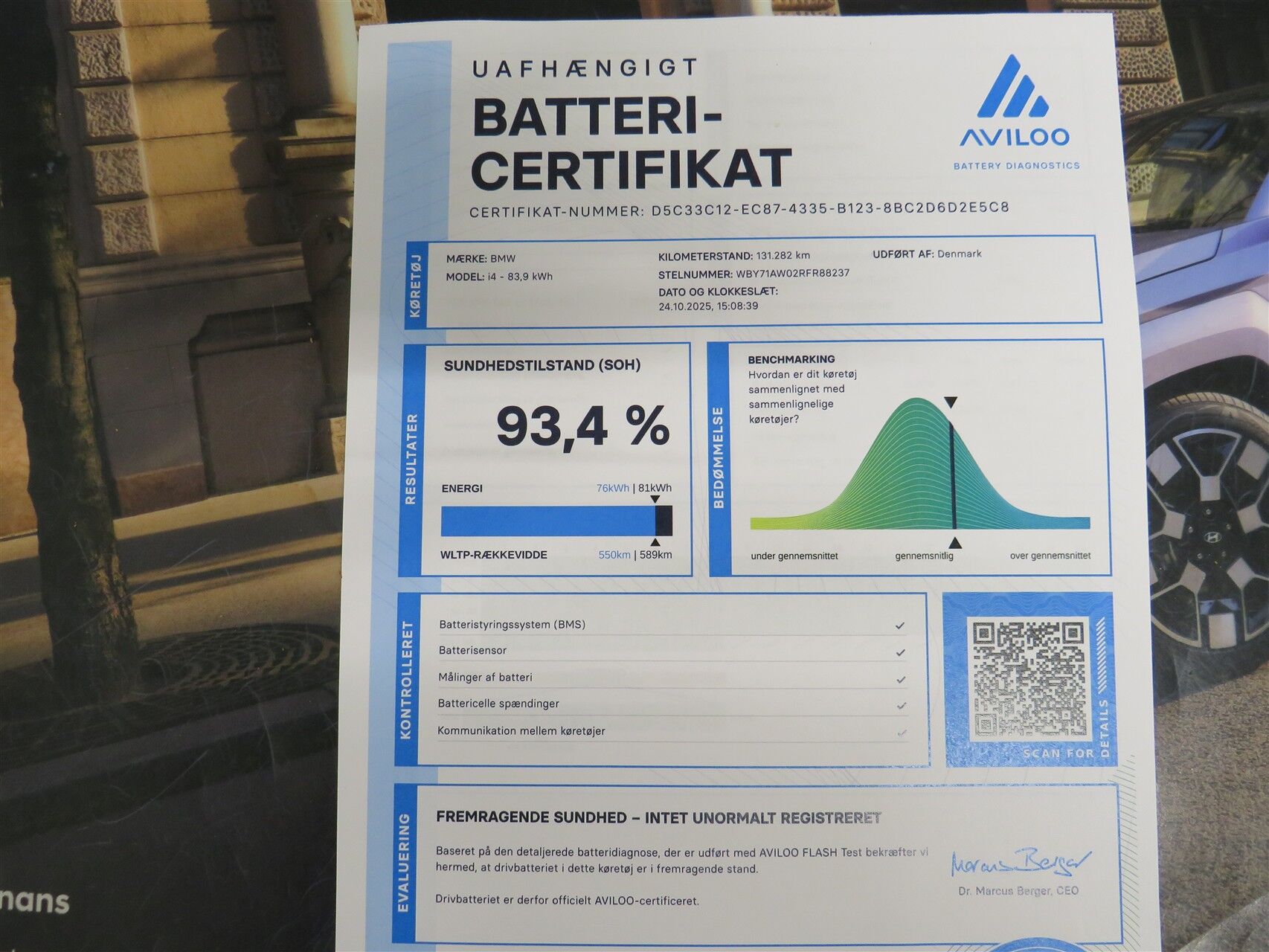 Billede af BMW i4 eDrive40 Gran Coupé EL 340HK 5d Aut.