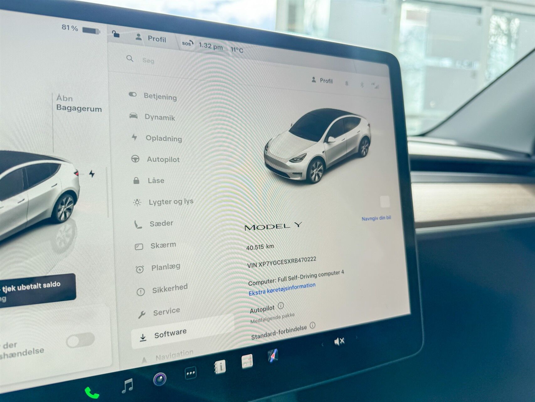 Billede af Tesla Model Y EL RWD 299HK 5d Aut.