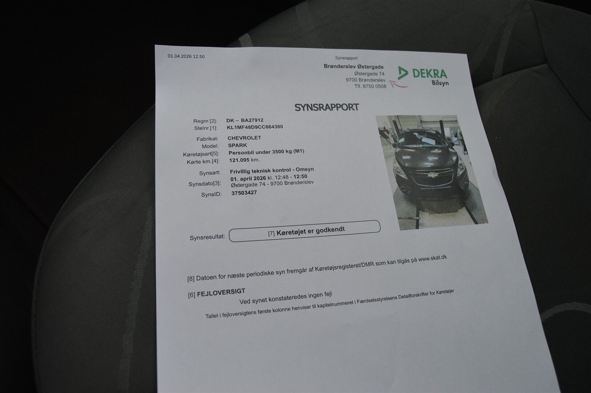 Billede af Chevrolet Spark 1,2 LT C/C 82HK 5d