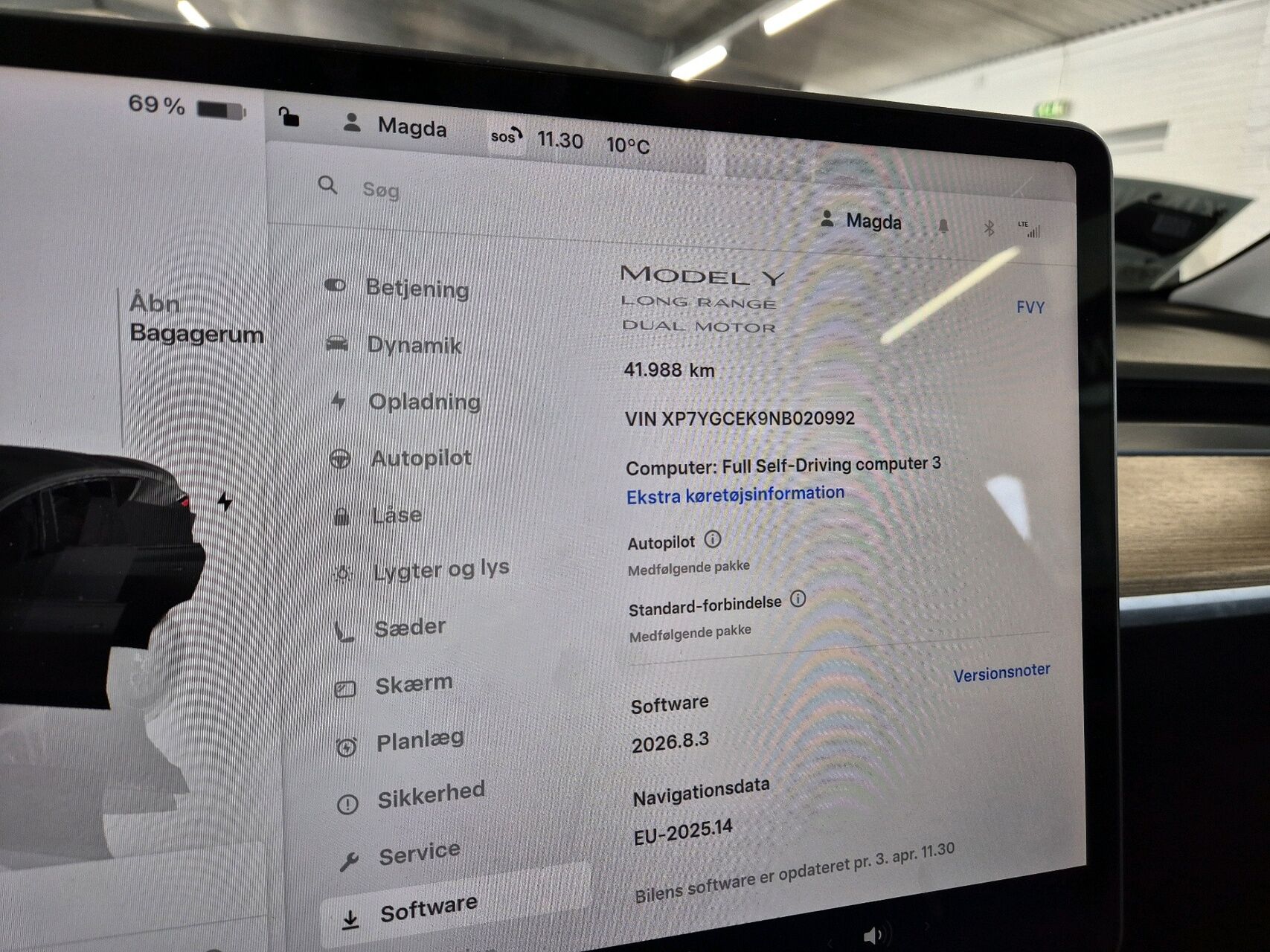 Billede af Tesla Model Y EL Long Range AWD 514HK 5d Aut.