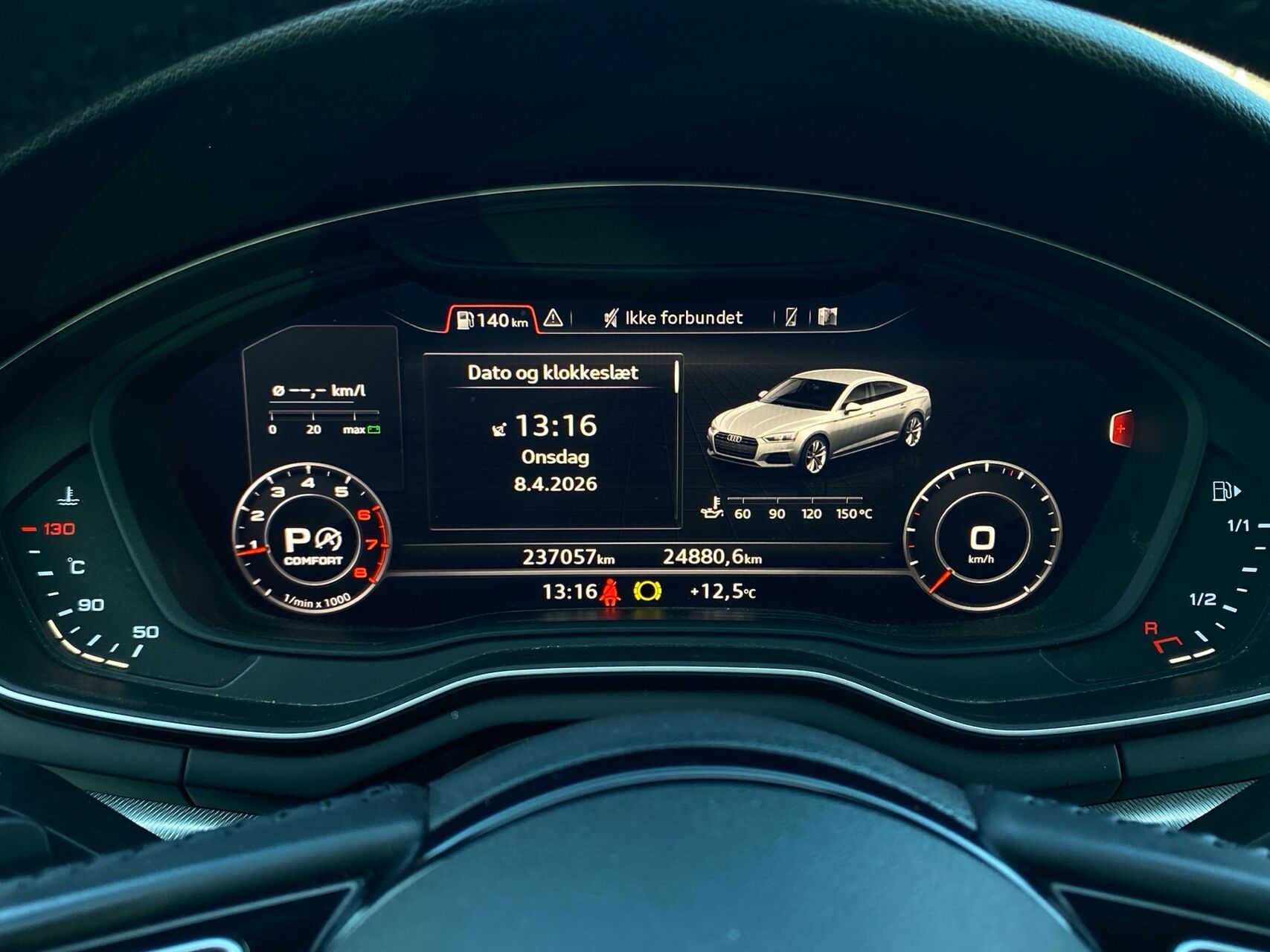 Billede af Audi A5 Sportback 2,0 TFSI  Mild hybrid Sport S Tronic 190HK 5d 7g Aut.