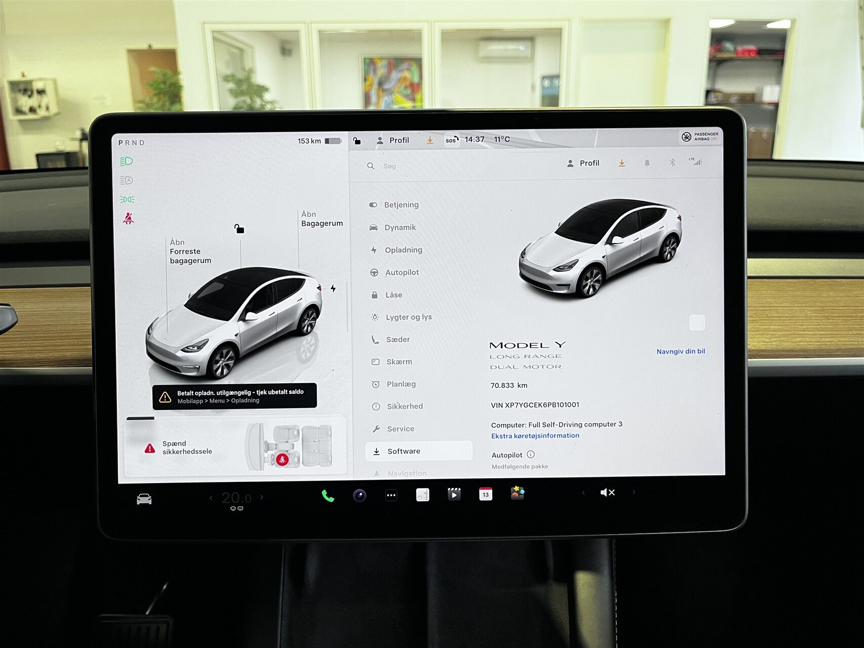 Billede af Tesla Model Y EL Long Range AWD 514HK 5d Aut.