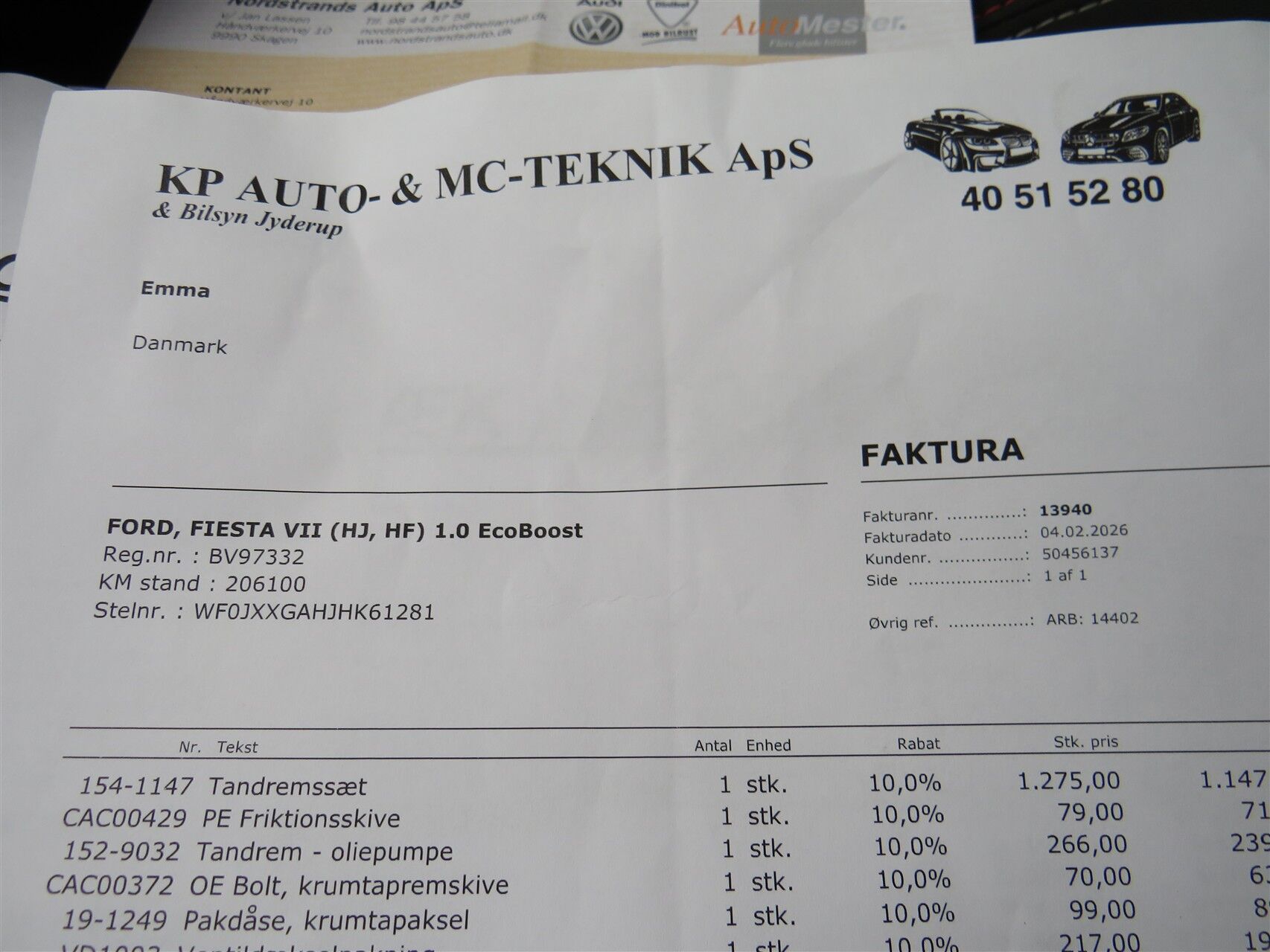 Billede af Ford Fiesta 1,0 EcoBoost ST-Line Start/Stop 125HK 5d