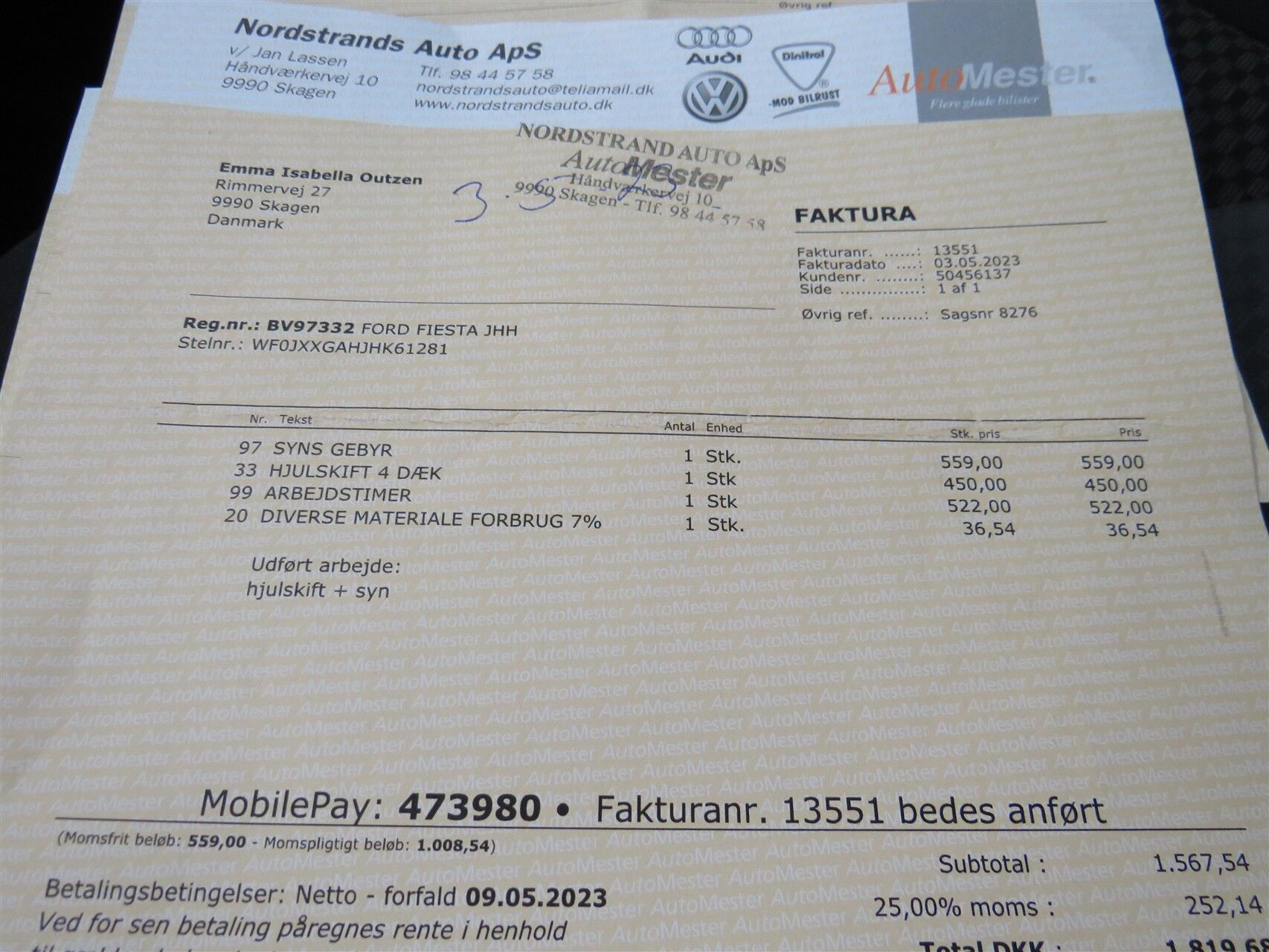 Billede af Ford Fiesta 1,0 EcoBoost ST-Line Start/Stop 125HK 5d