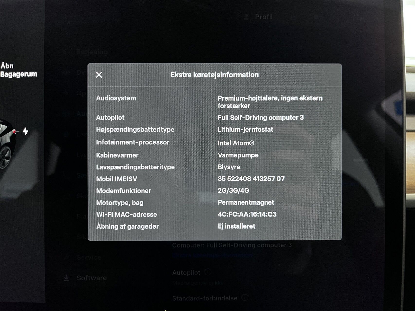 Billede af Tesla Model 3 EL Standard Range Plus 325HK Aut.