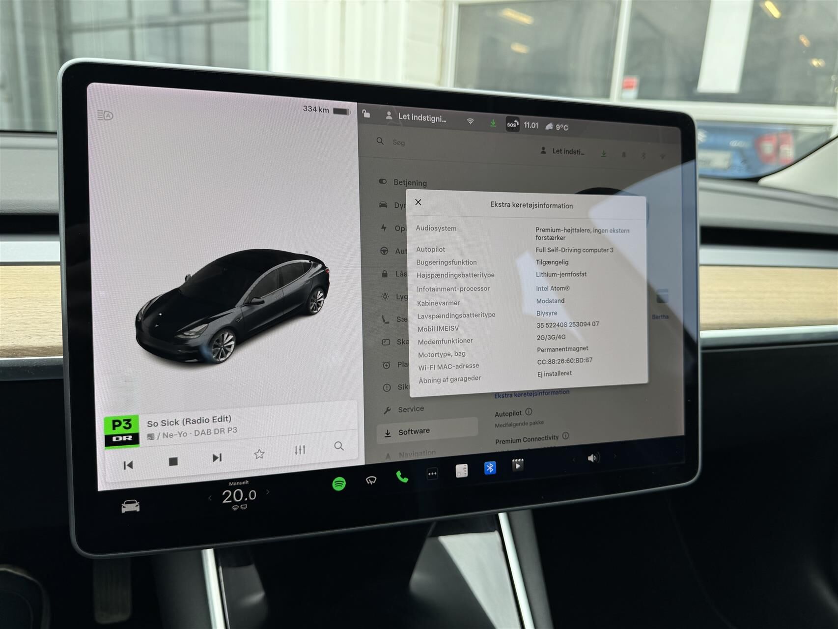 Billede af Tesla Model 3 EL Standard Range Plus 325HK Aut.