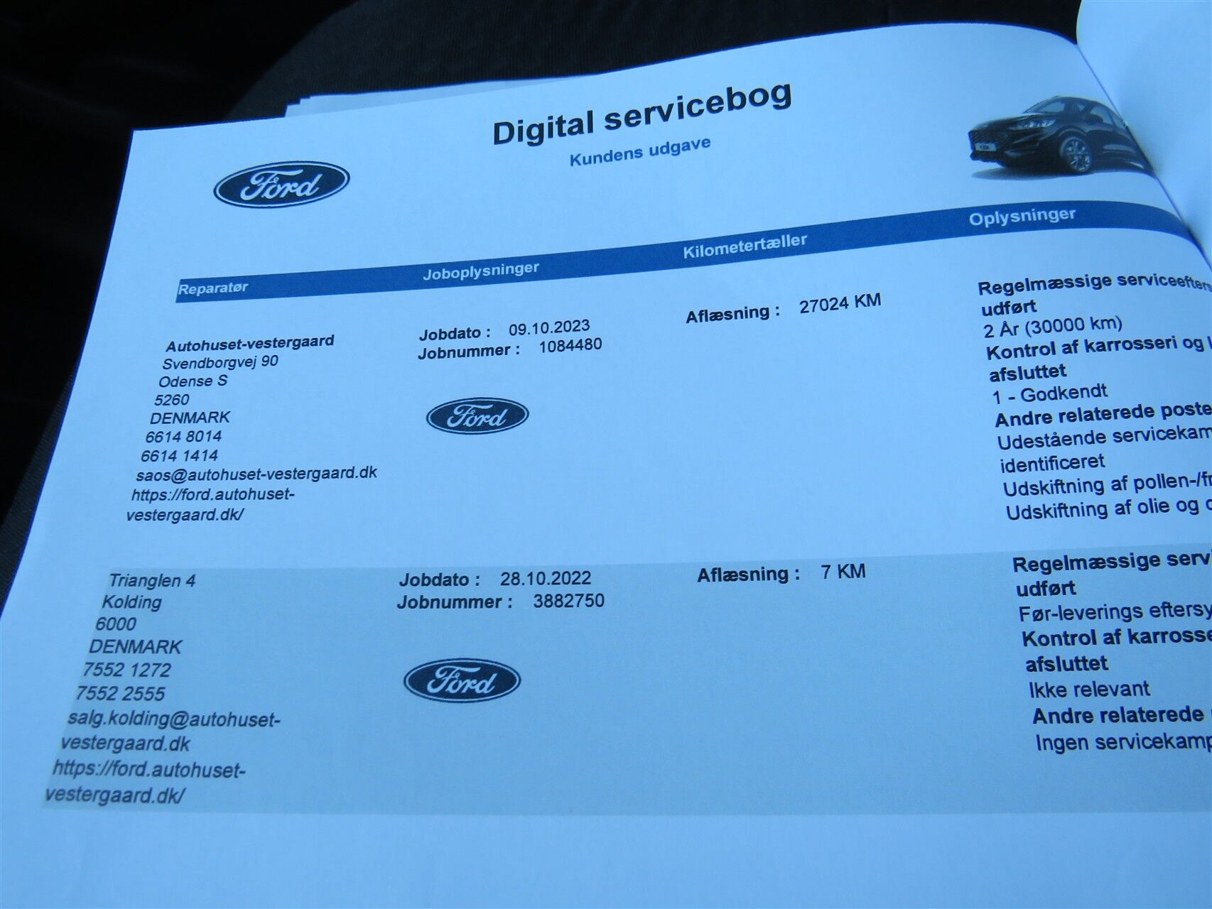 Billede af Ford Kuga 2,5 Plugin-hybrid ST-Line CVT 225HK 5d Trinl. Gear