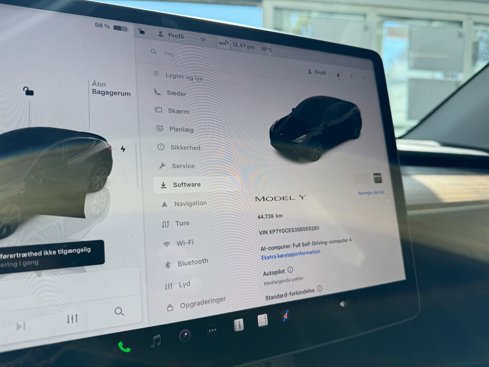Billede af Tesla Model Y EL RWD 299HK 5d Aut.