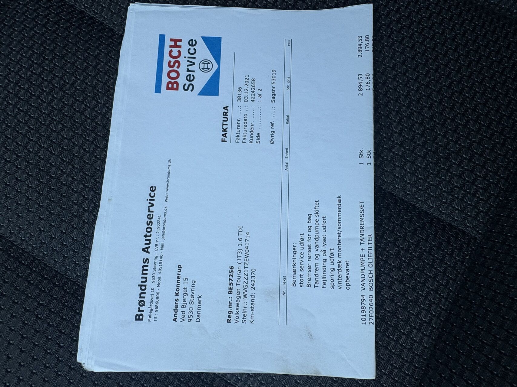 Billede af VW Touran 1,6 TDI BMT Comfortline 105HK 6g