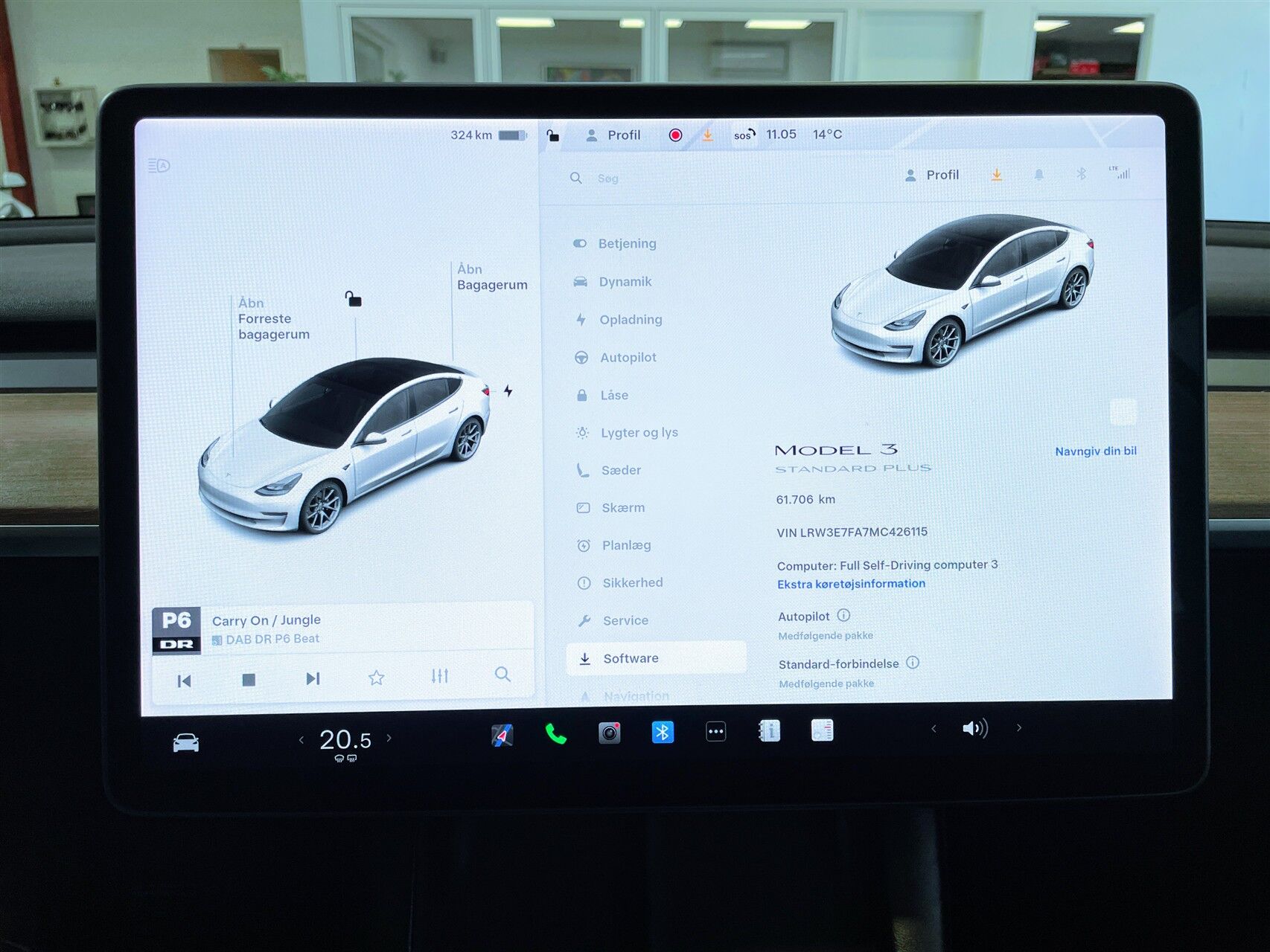 Billede af Tesla Model 3 EL Standard Range Plus 325HK Aut.
