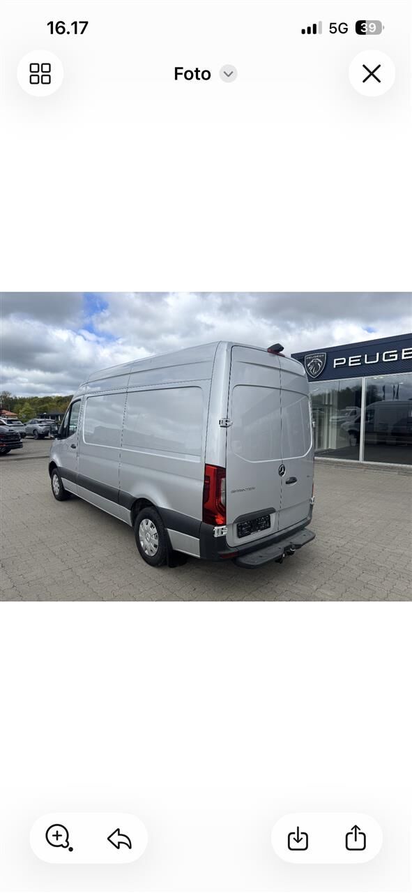 Billede af Mercedes-Benz Sprinter 316 2,1 CDI A2 H2 RWD 7G-Tronic 163HK Van Aut.