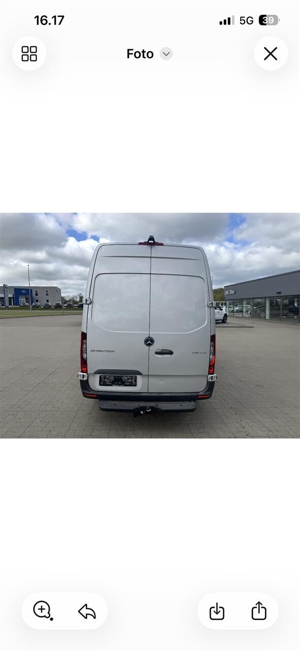 Billede af Mercedes-Benz Sprinter 316 2,1 CDI A2 H2 RWD 7G-Tronic 163HK Van Aut.