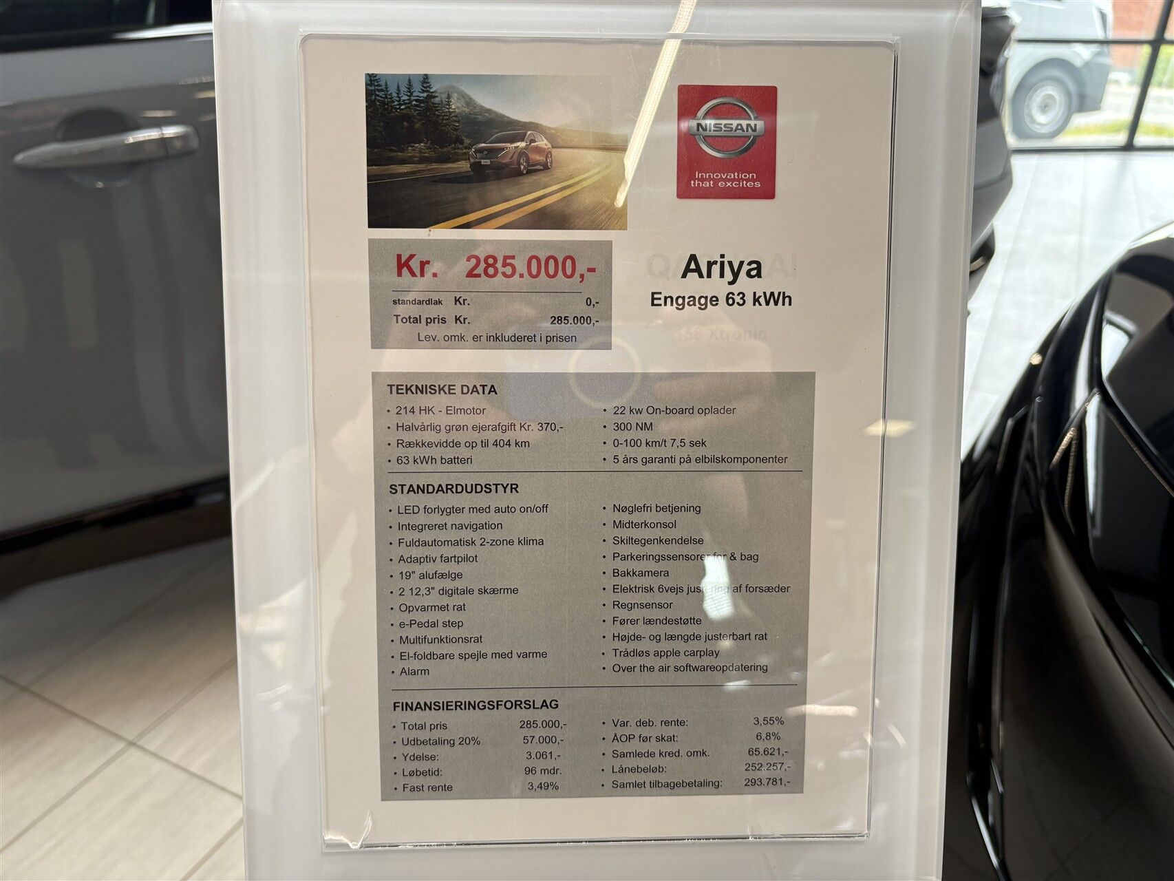 Billede af Nissan Ariya EL Engage 214HK 5d Aut.