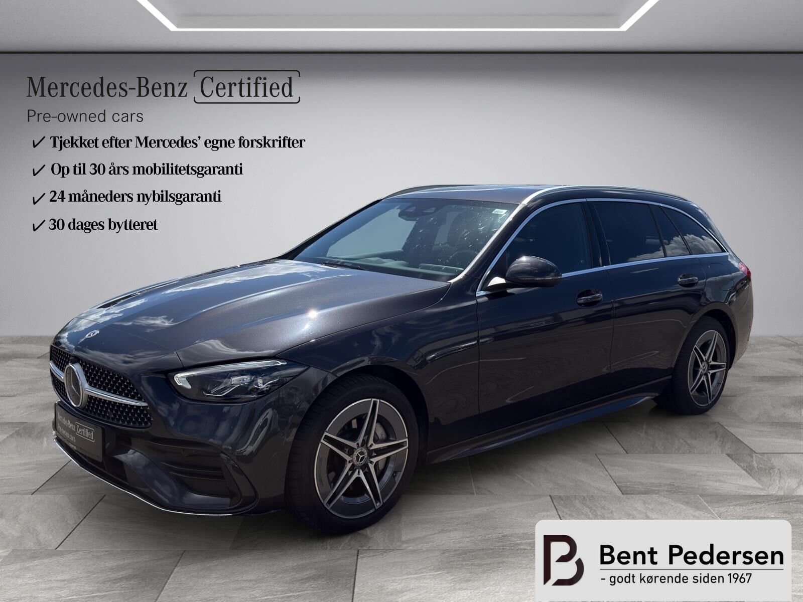 Billede af Mercedes-Benz C300 e T 2,0 Plugin-hybrid AMG Line 9G-Tronic 313HK Stc Aut.