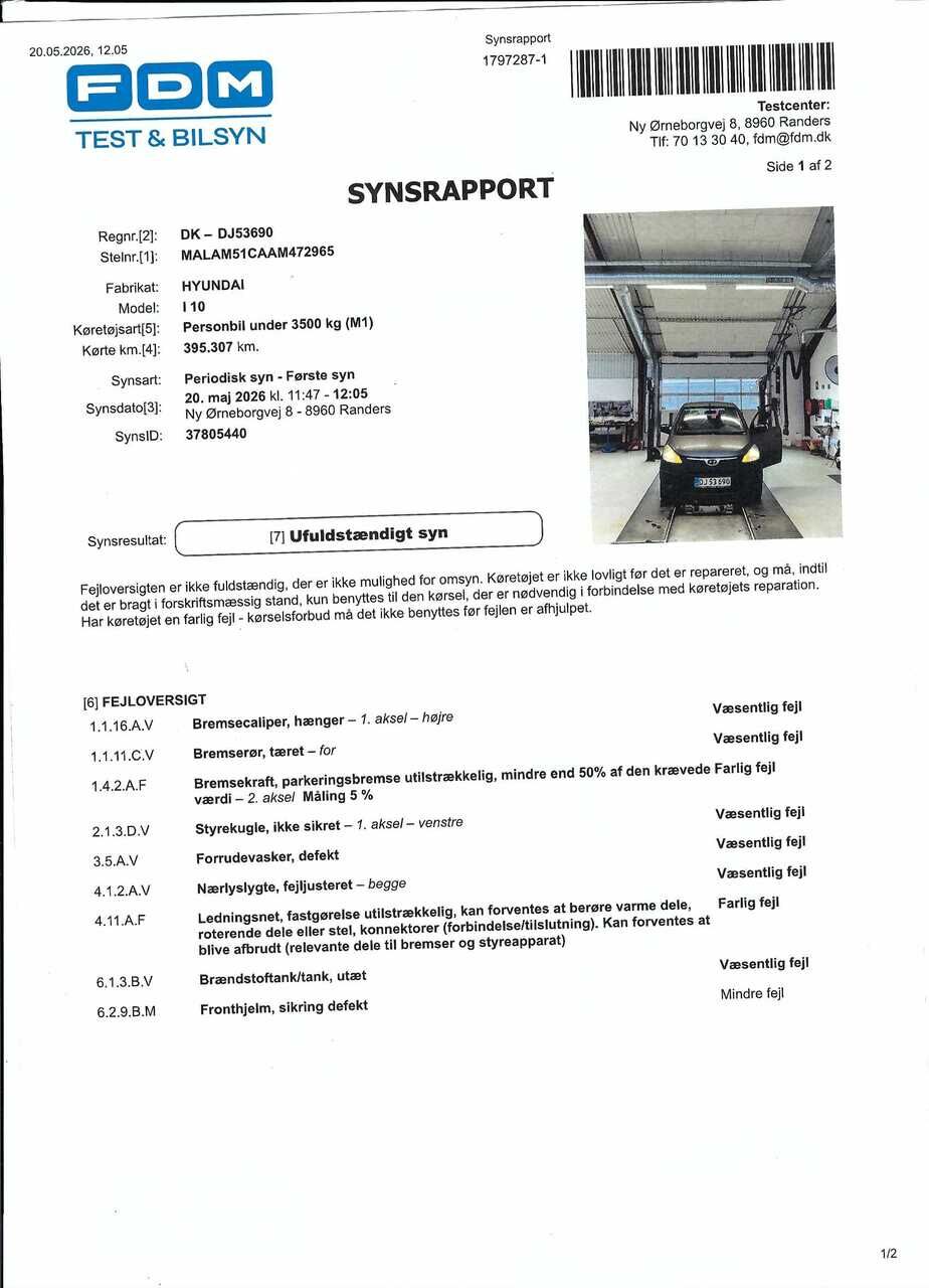 Billede af Hyundai i10 1,2 78HK 5d