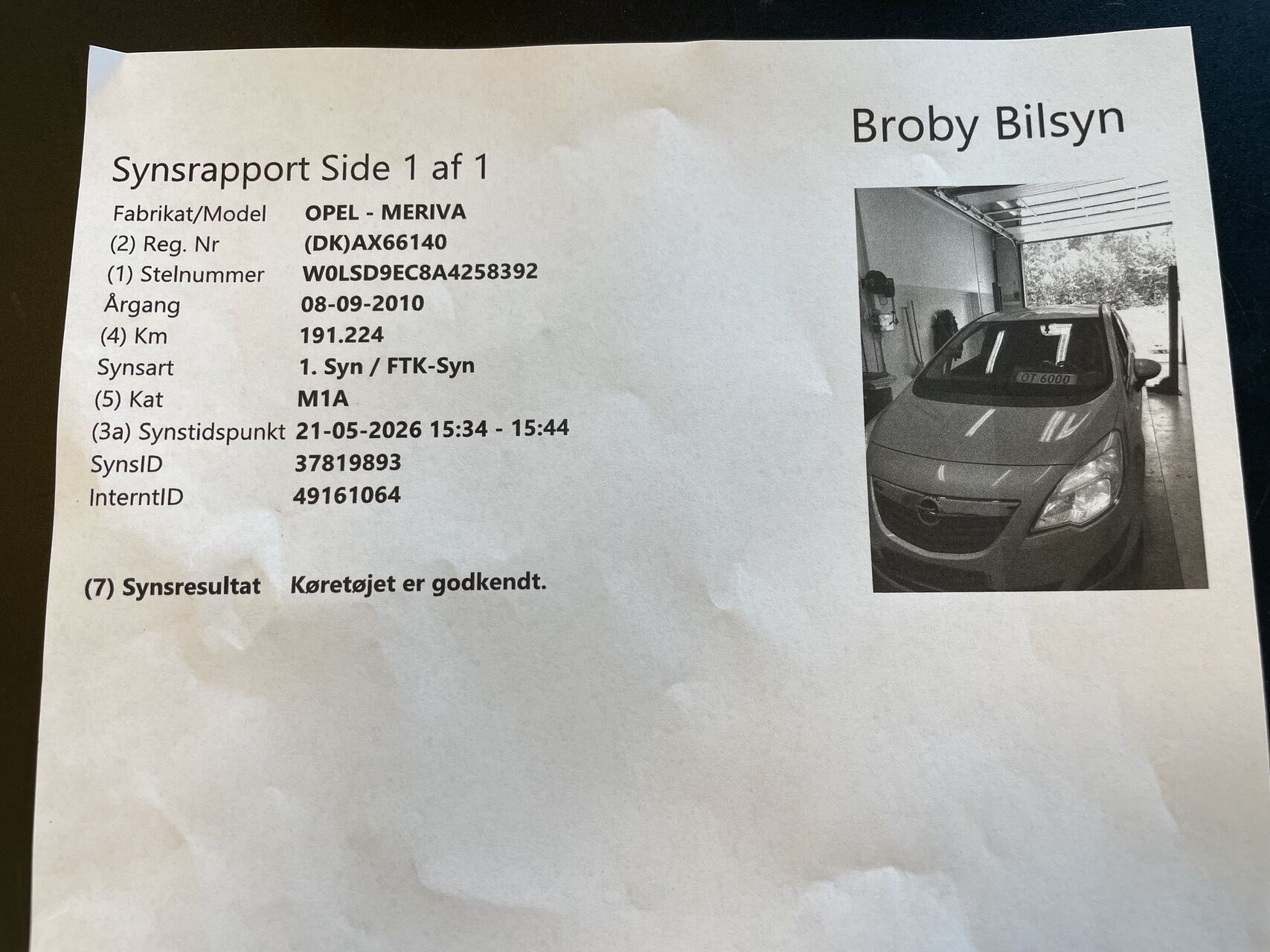 Billede af Opel Meriva 1,4 Twinport Enjoy 100HK 6g