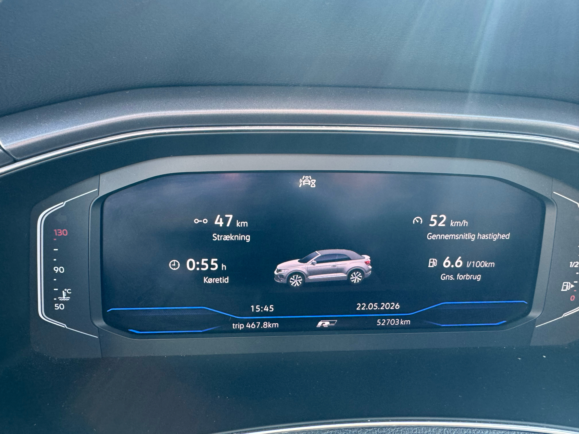 Billede af VW T-Roc 1,5 TSI EVO ACT R-Line DSG 150HK Cabr. 7g Aut.