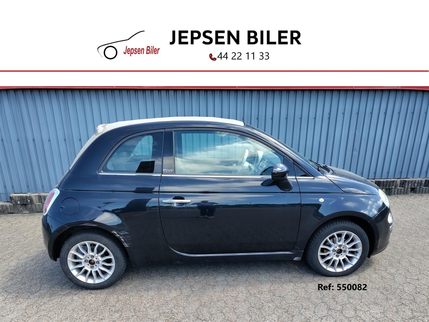 Billede af Fiat 500 1,2 Matt Black Start & Stop 69HK 3d