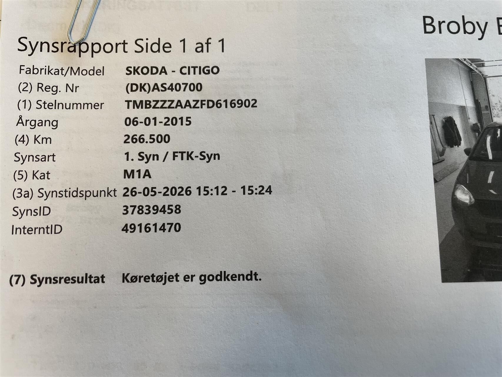 Billede af Skoda Citigo 1,0 MPI Active 60HK 3d