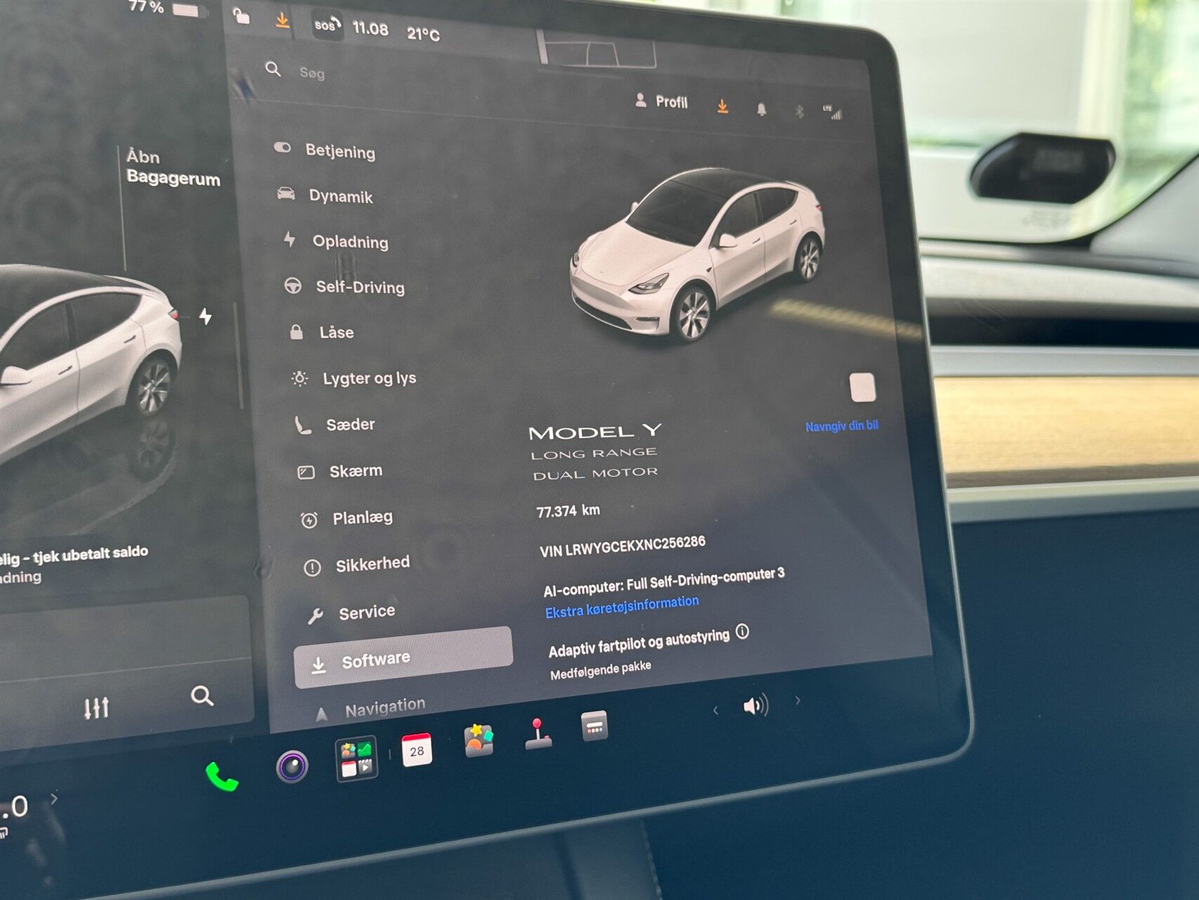 Billede af Tesla Model Y EL Long Range AWD 514HK 5d Aut.