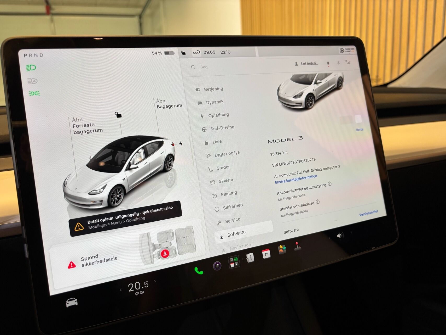 Billede af Tesla Model 3 EL 283HK Aut.