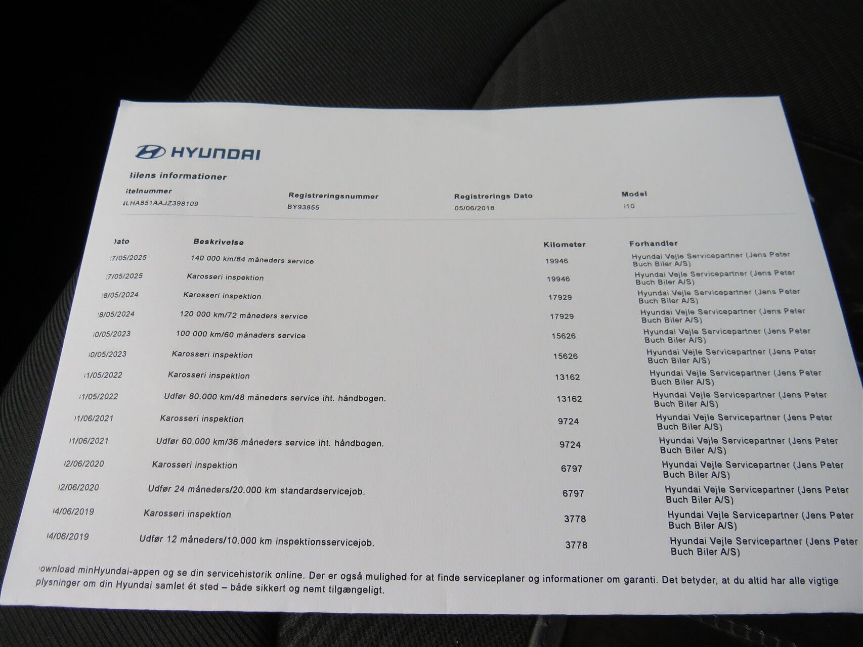 Billede af Hyundai i10 1,0 Touch 66HK 5d
