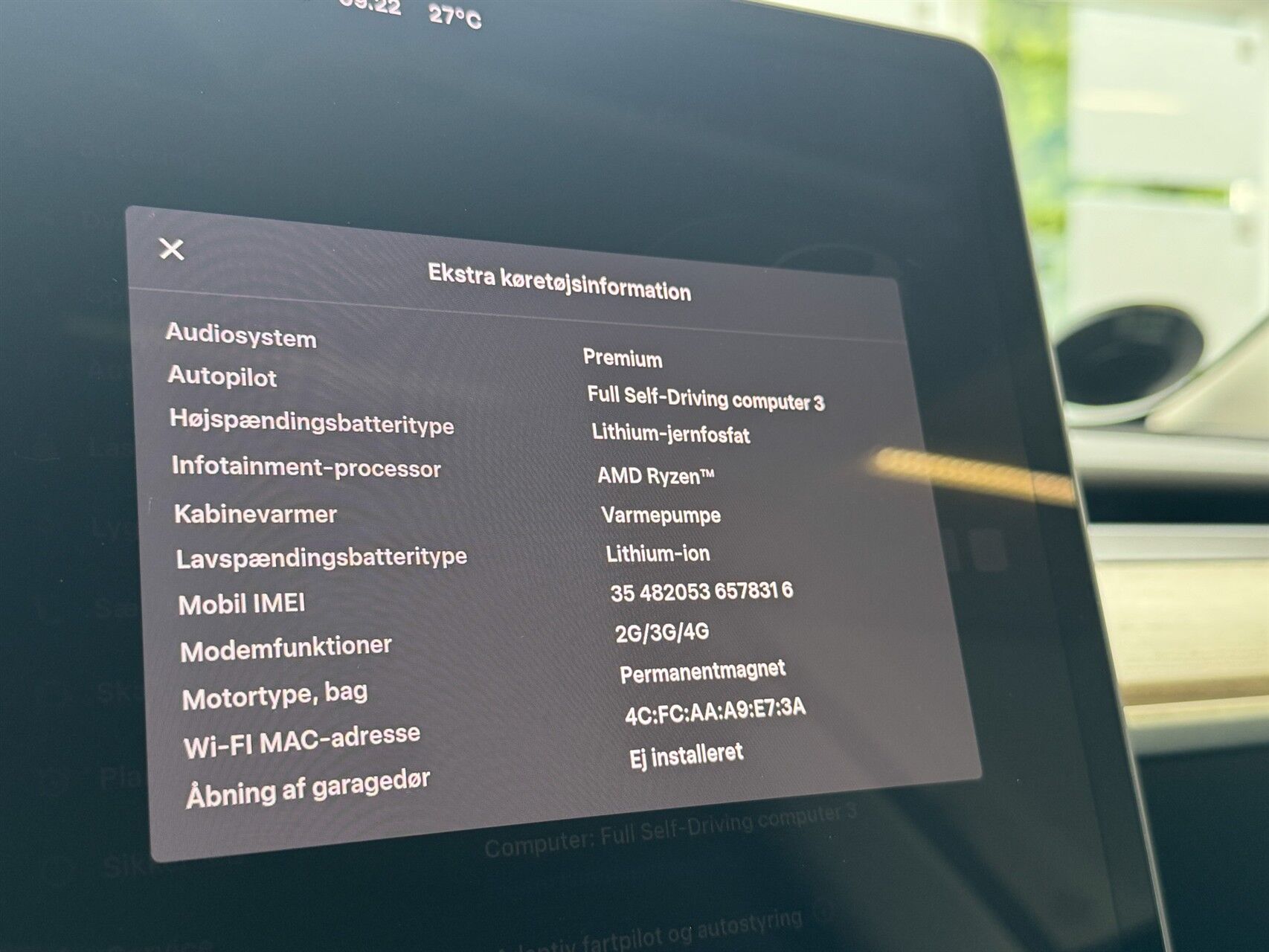 Billede af Tesla Model Y EL RWD 299HK 5d Aut.