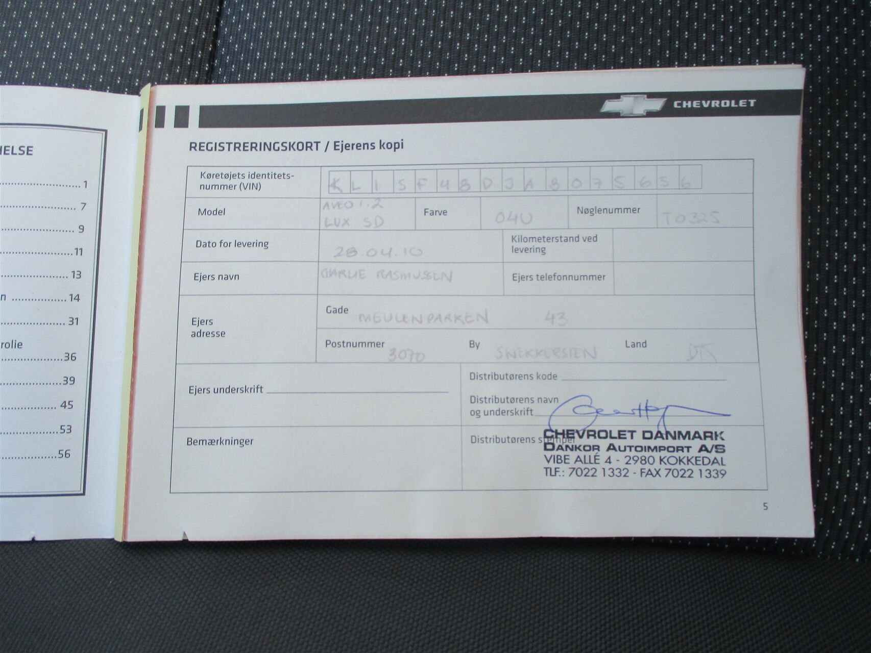 Billede af Chevrolet Aveo 1,2 16V LS A/C 84HK 5d