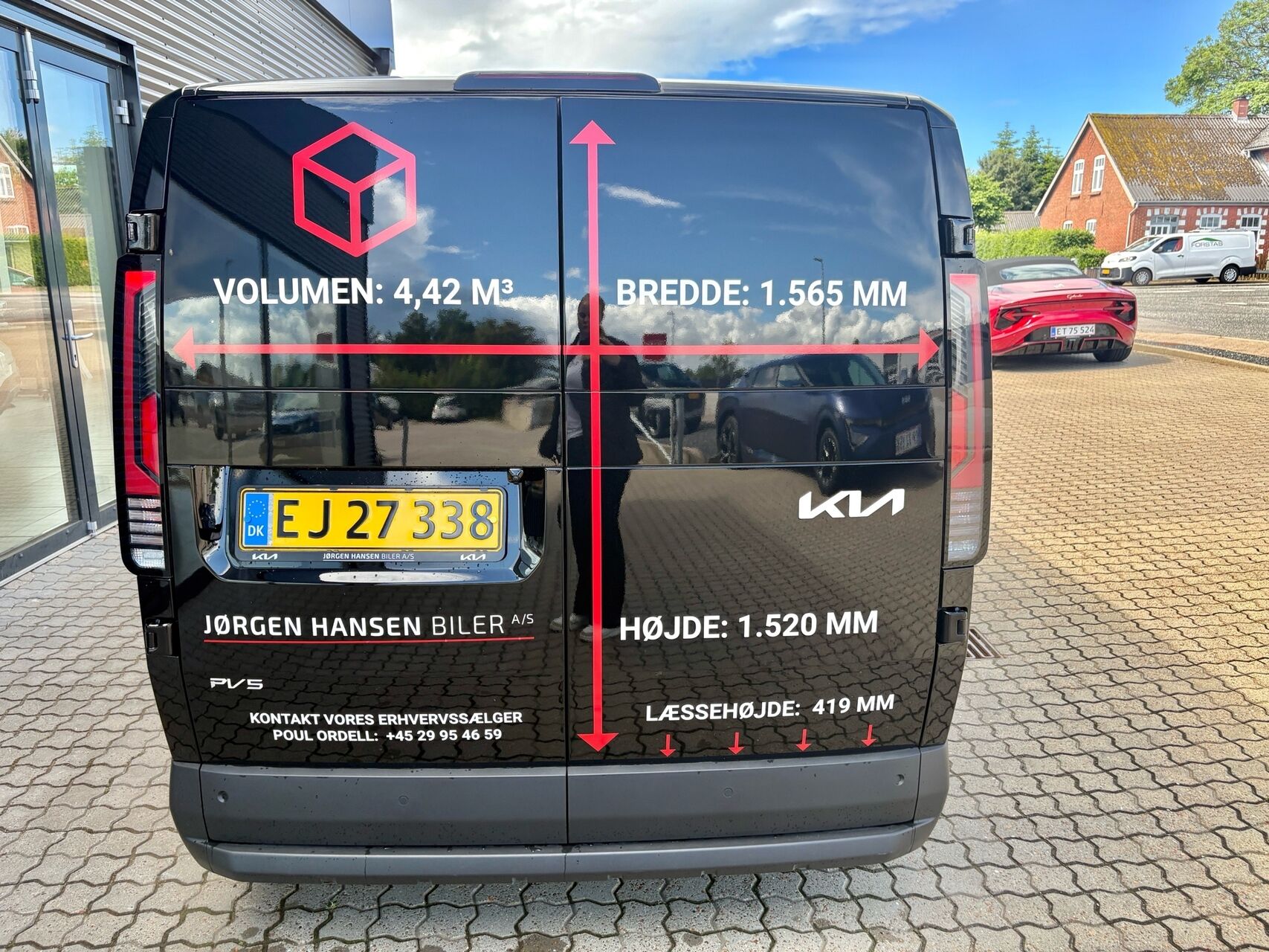 Billede af Kia PV5 Cargo L2H1 EL Long Range Work Pro 163HK Van Aut.