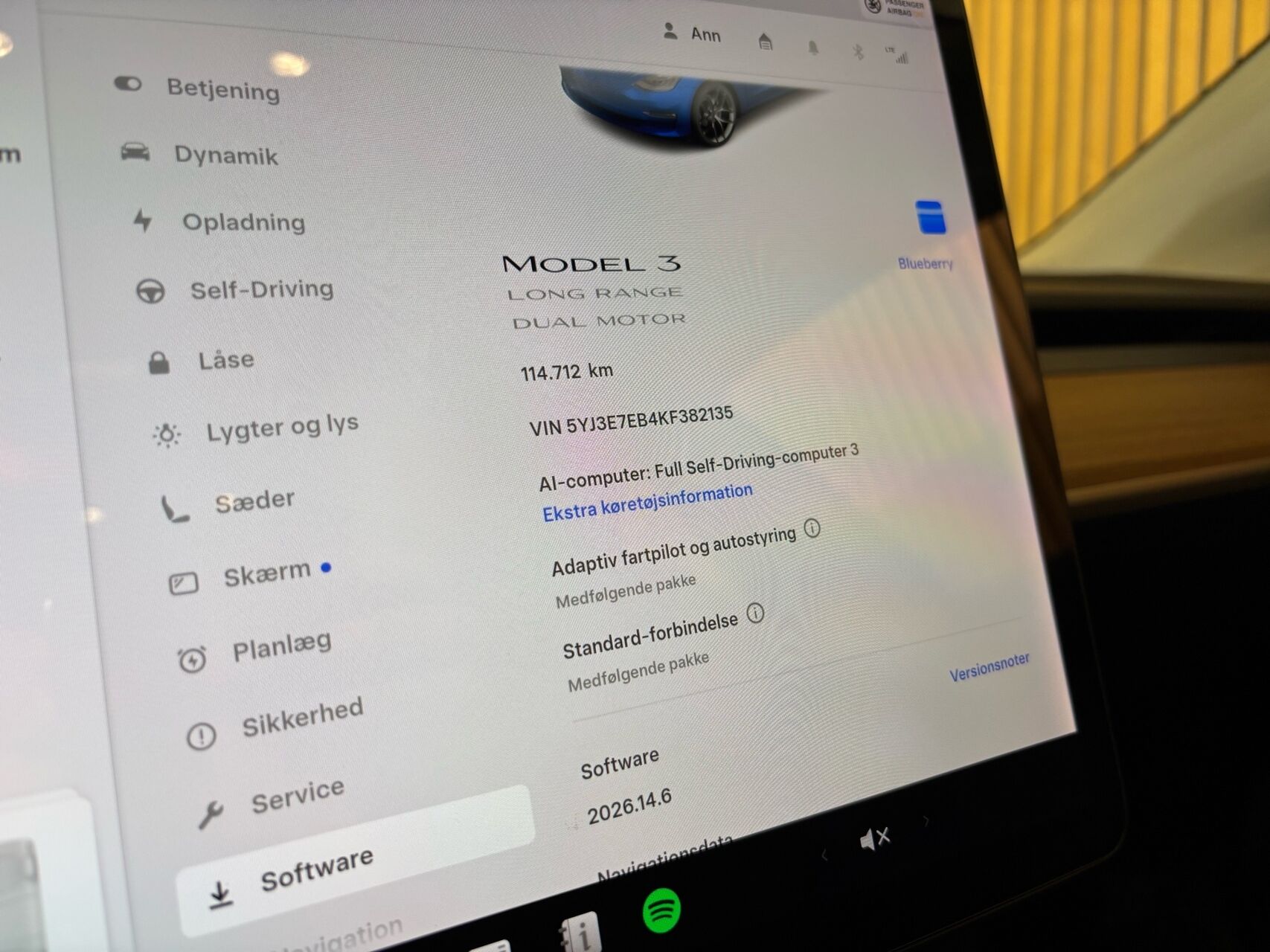 Billede af Tesla Model 3 EL Long Range AWD 476HK Aut.