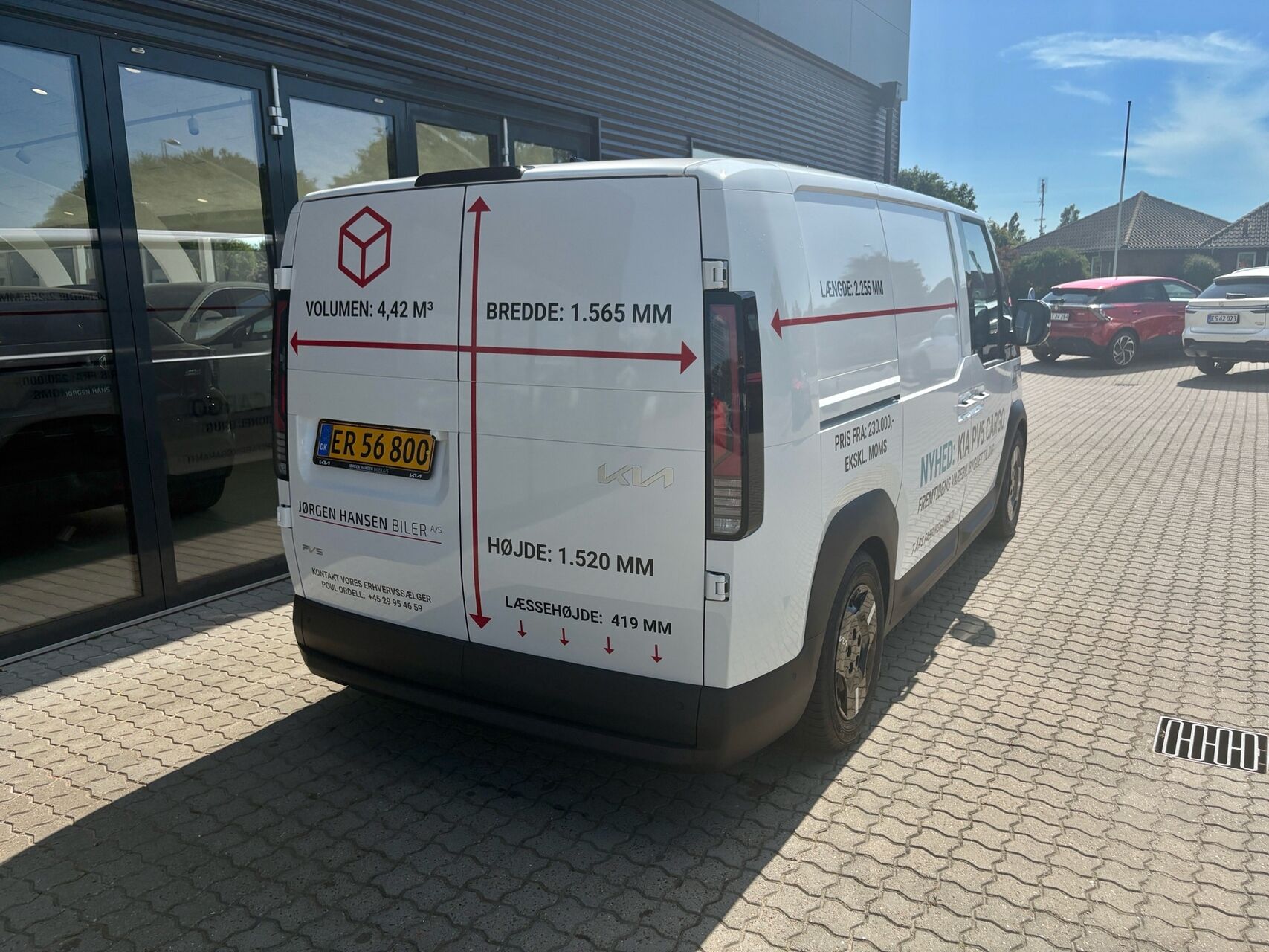 Billede af Kia PV5 Cargo L2H1 EL Long Range Work Pro 163HK Van Aut.