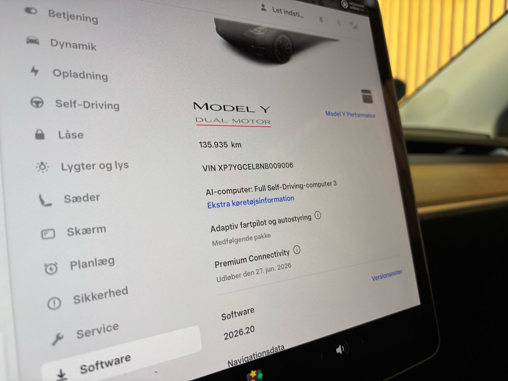 Billede af Tesla Model Y EL Performance AWD 534HK 5d Aut.