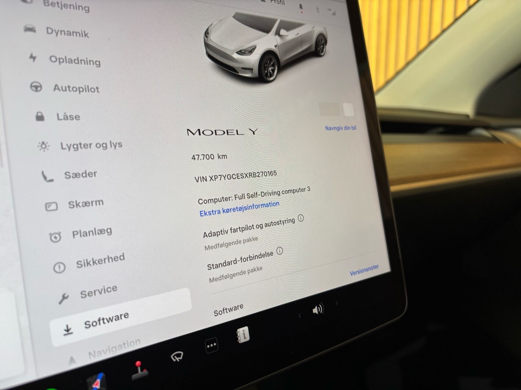Billede af Tesla Model Y EL RWD 299HK 5d Aut.
