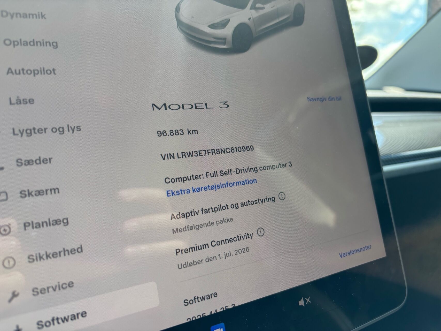 Billede af Tesla Model 3 EL Standard Range 283HK Aut.