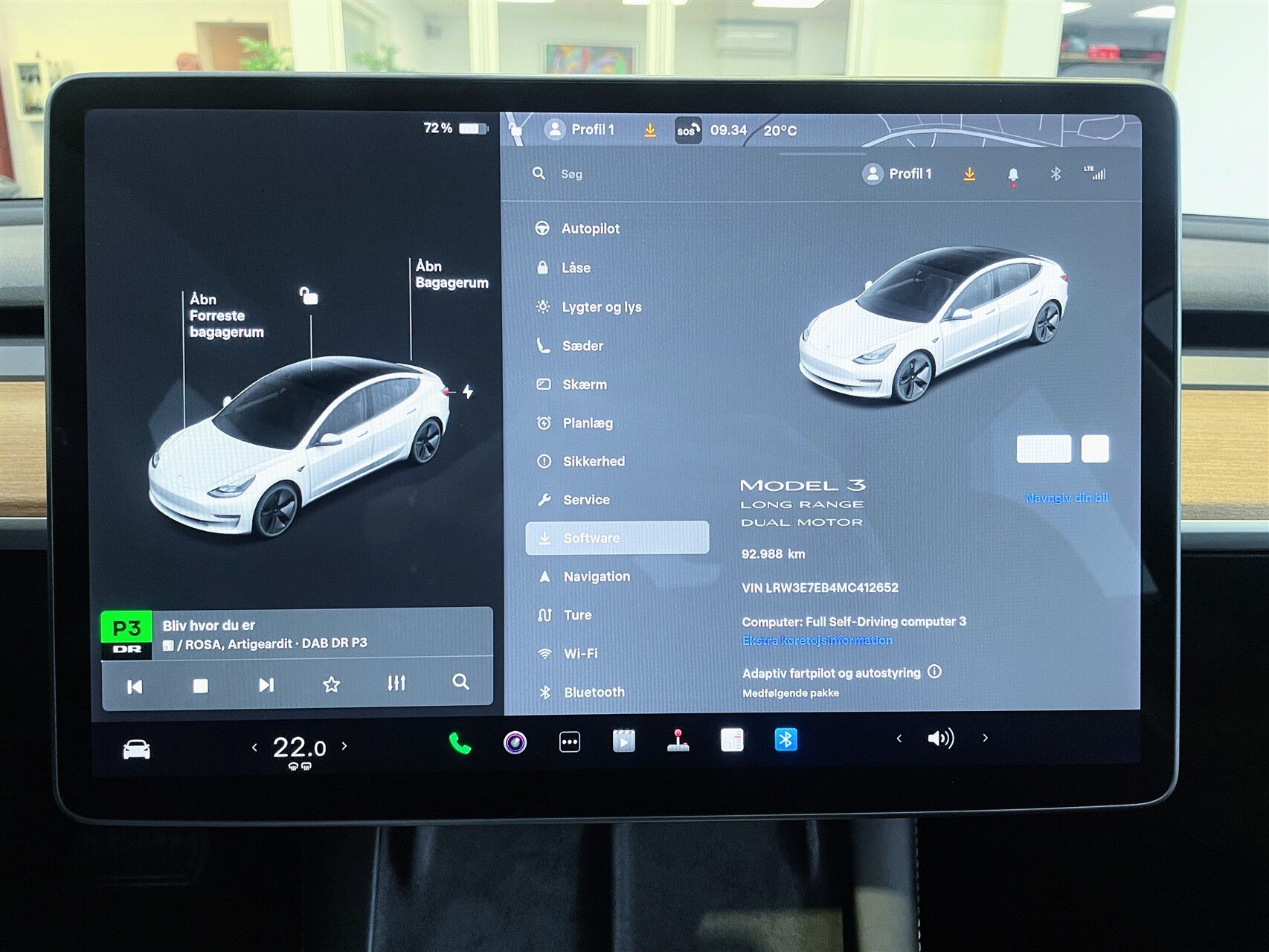 Billede af Tesla Model 3 EL Long Range AWD 498HK Aut.