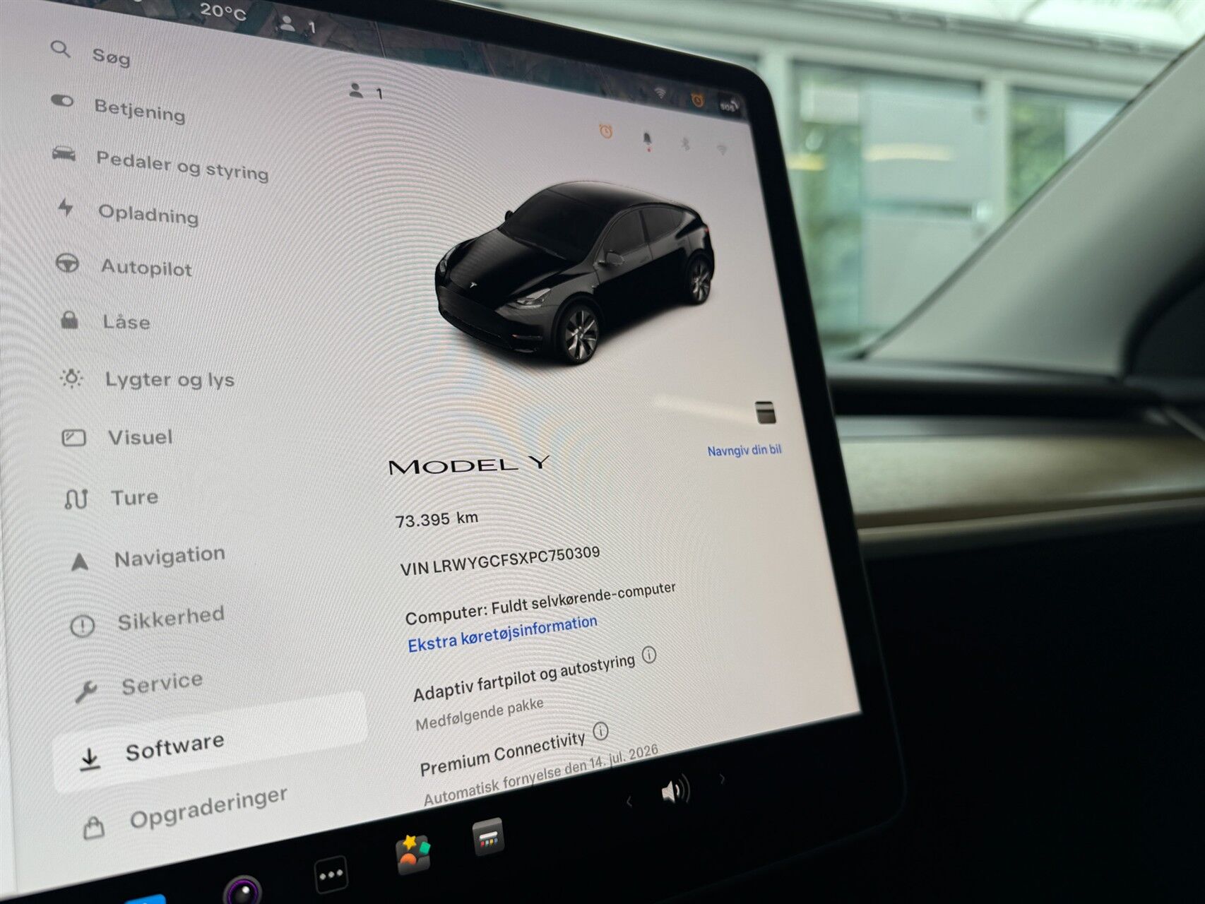 Billede af Tesla Model Y EL RWD 299HK 5d Aut.
