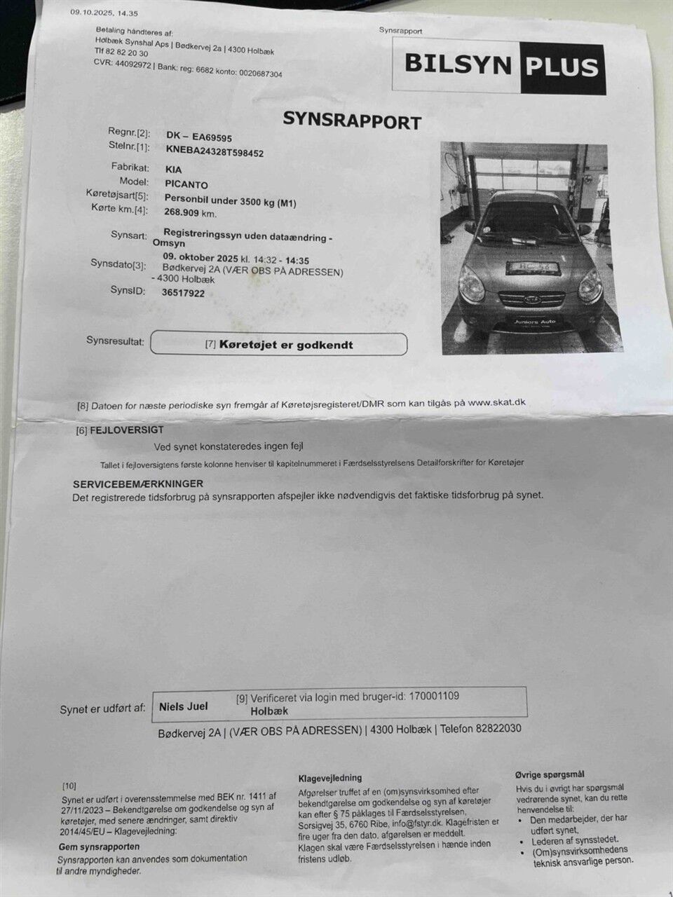 Billede af Kia Picanto 1,1 Motion 65HK 5d