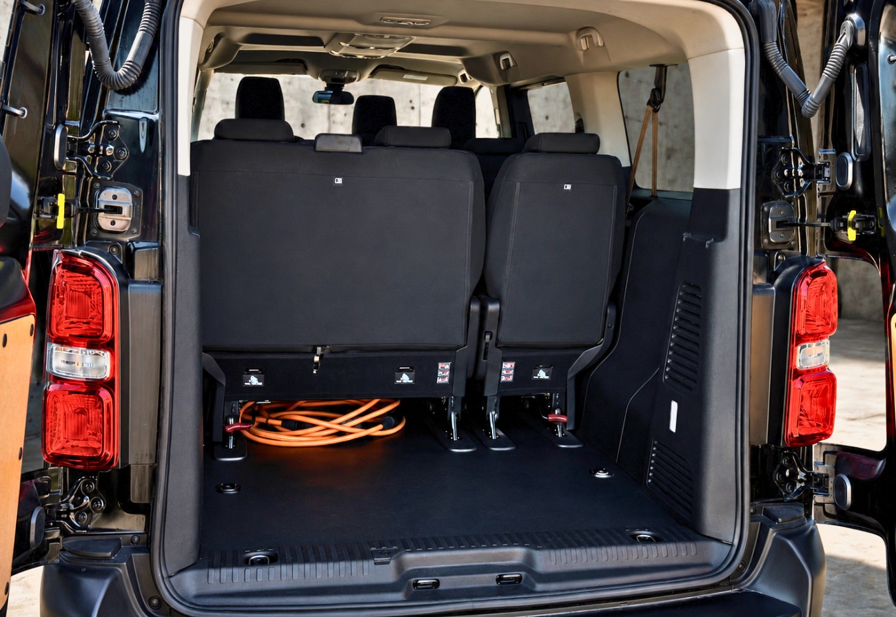 Billede af Toyota Proace Verso Electric Long EL Shuttle m/Dobbelt bagdør,Dobb.skydedør 136HK Aut.