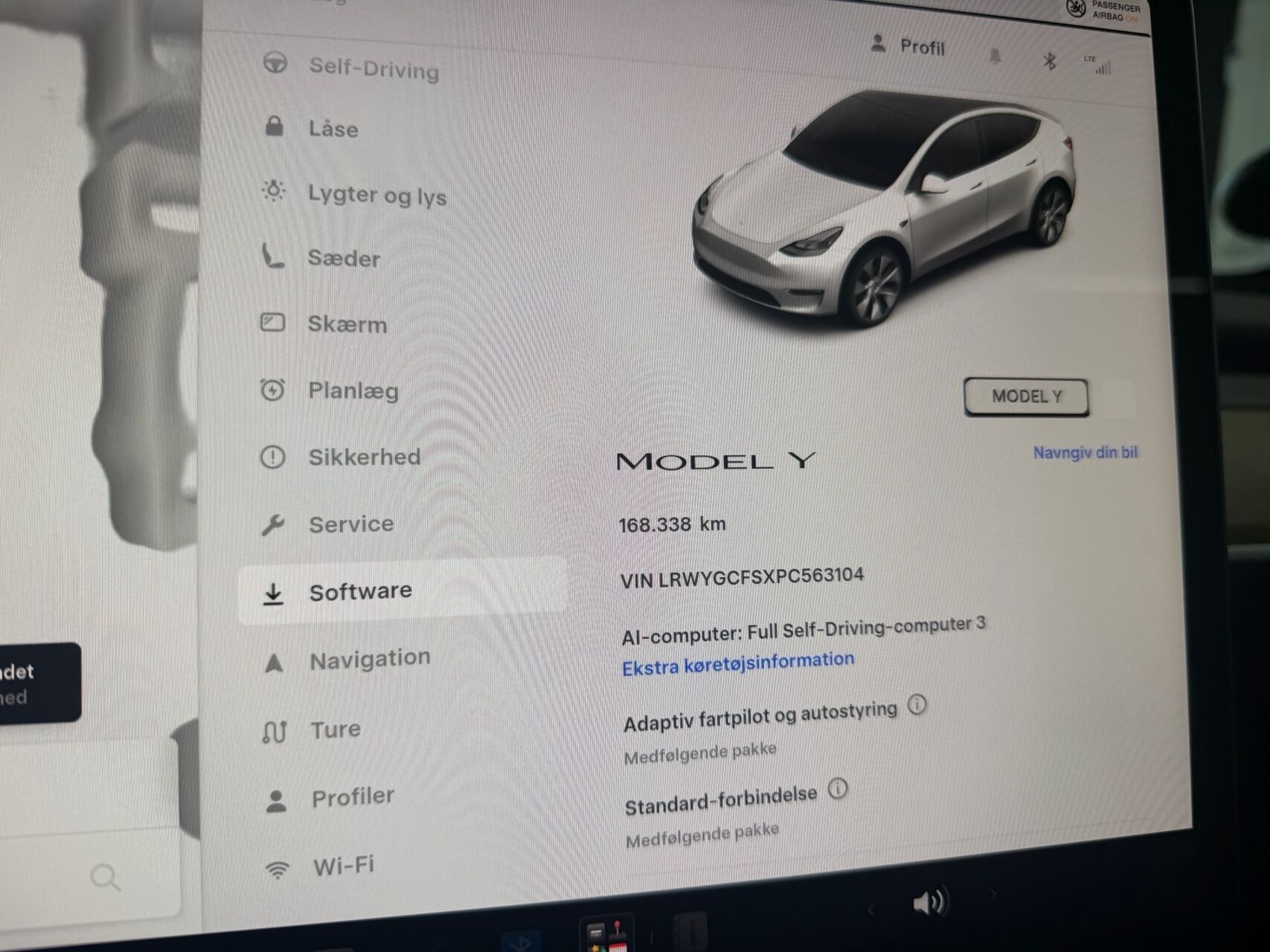 Billede af Tesla Model Y EL RWD 299HK 5d Aut.