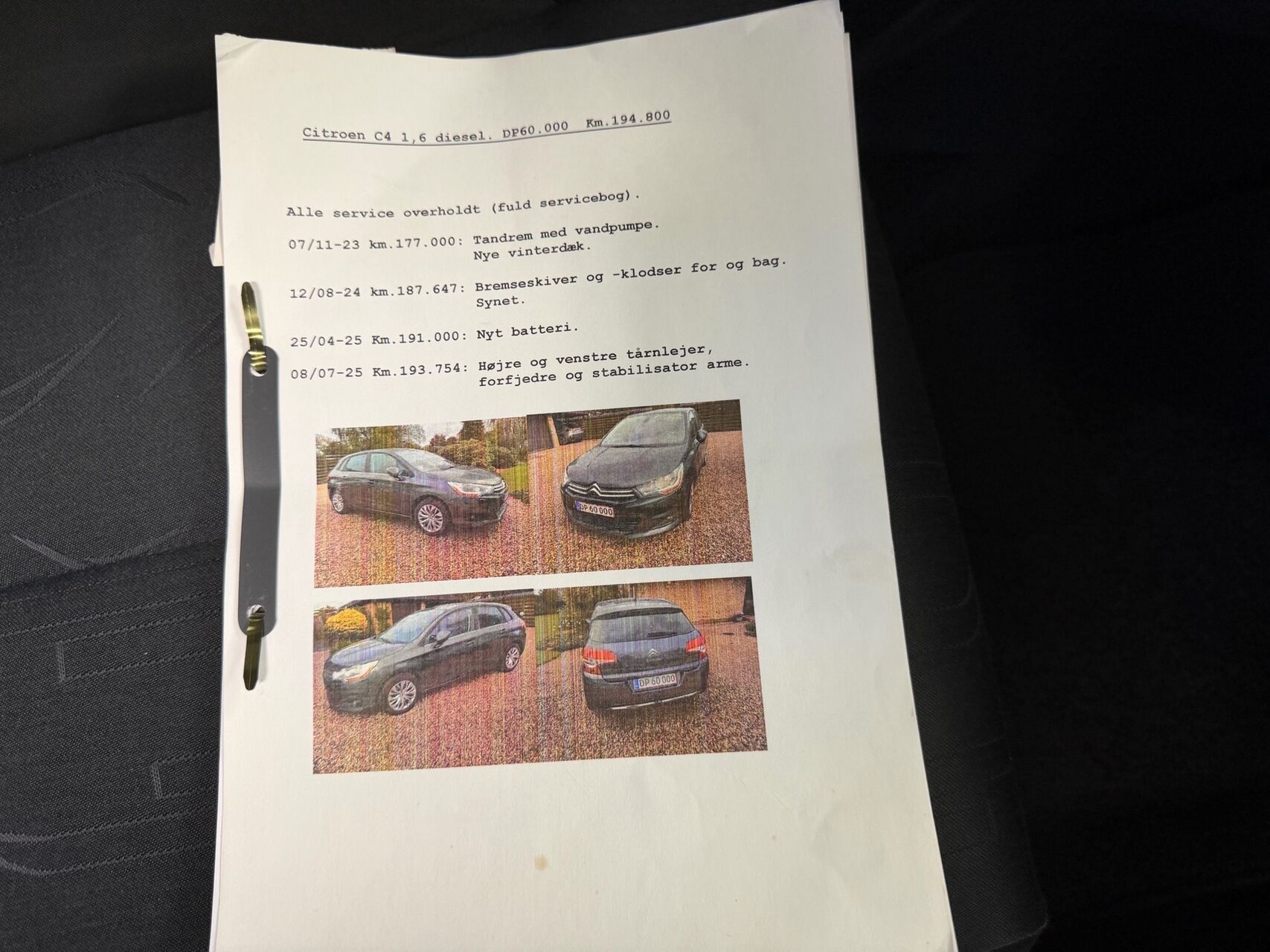 Billede af Citroën C4 1,6 HDI Seduction 92HK 5d