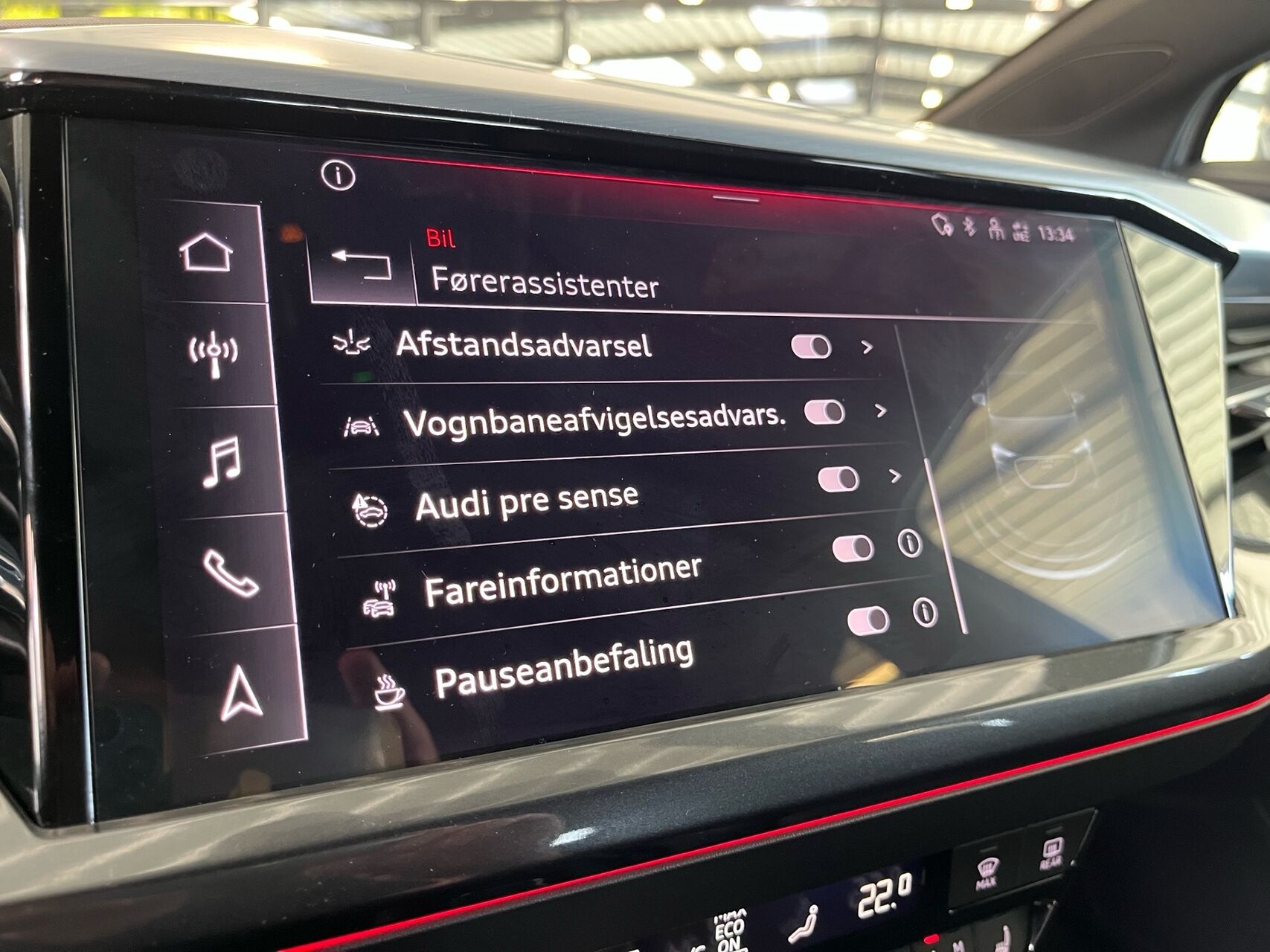 Billede af Audi Q4 Sportback 40 E-tron S Line 204HK 5d Aut.